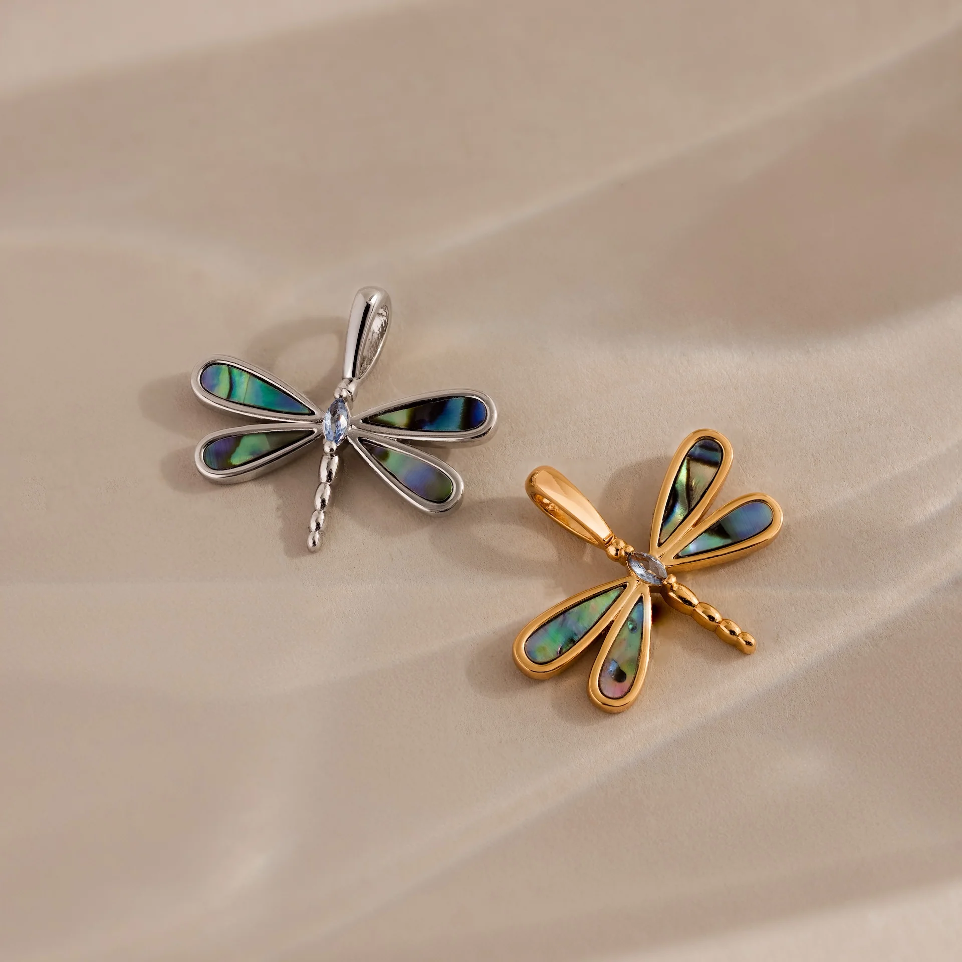 Abalone Dragonfly Charm - Image 6