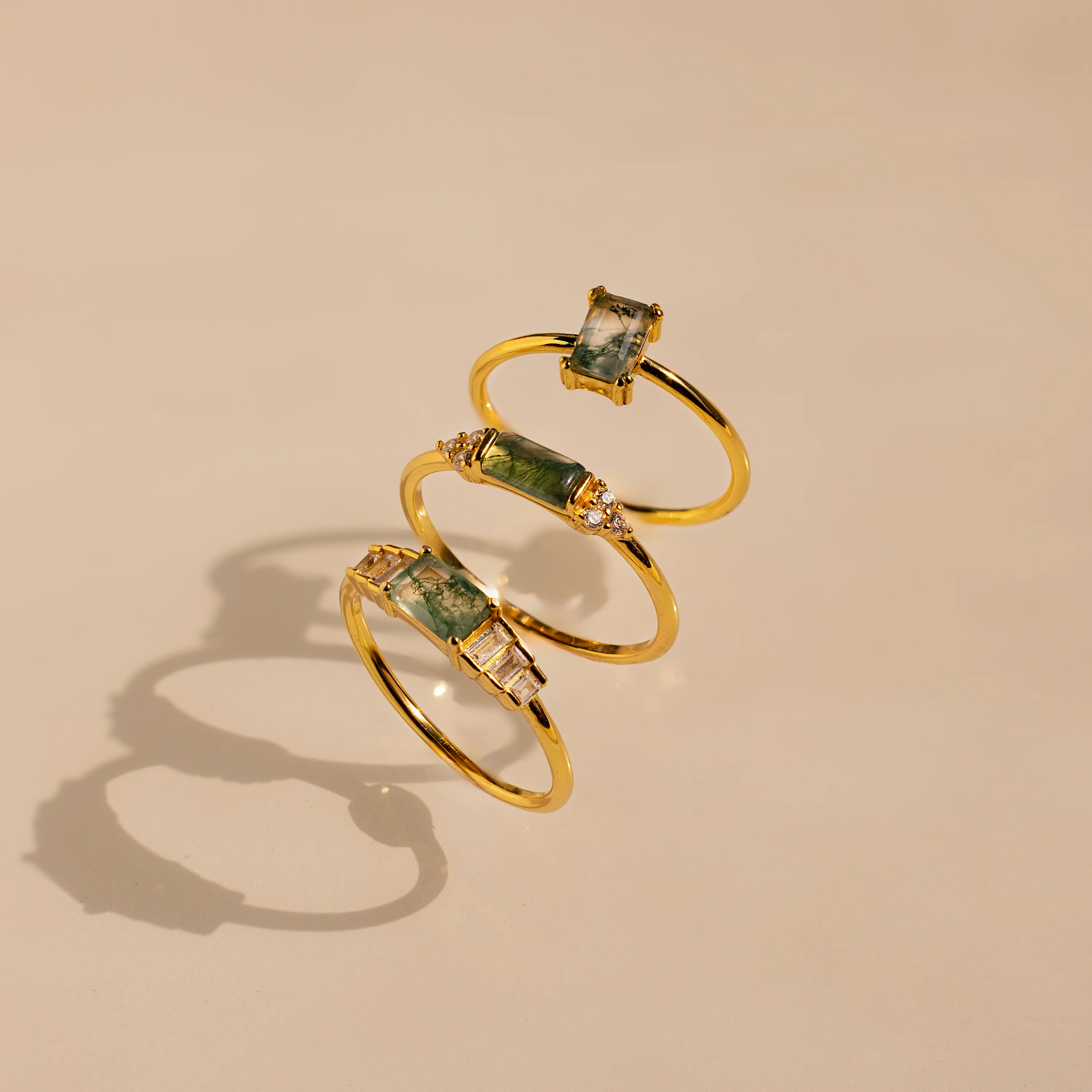Agate Emerald Ring - Image 6