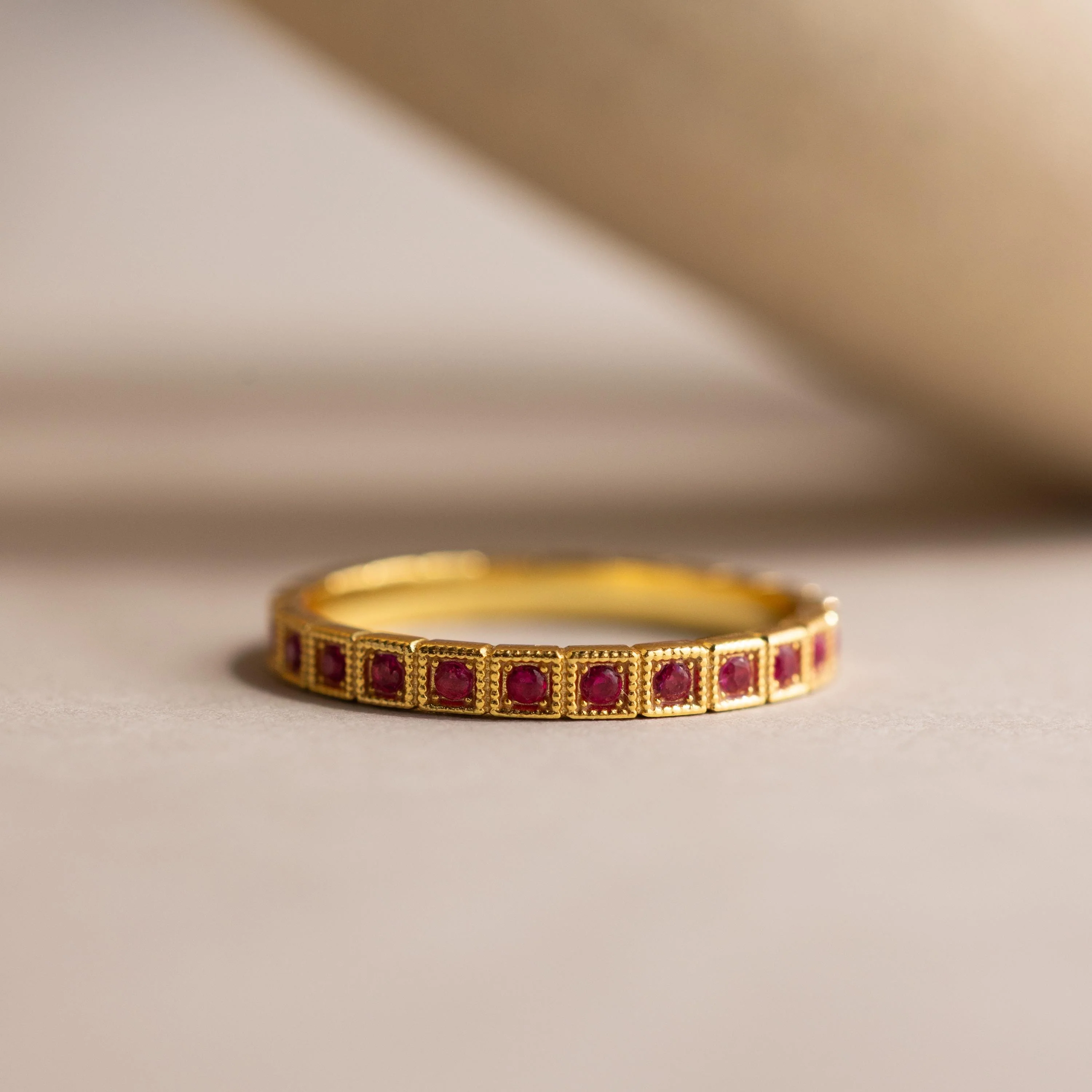 Art Deco Topaz Eternity Ring - Image 5