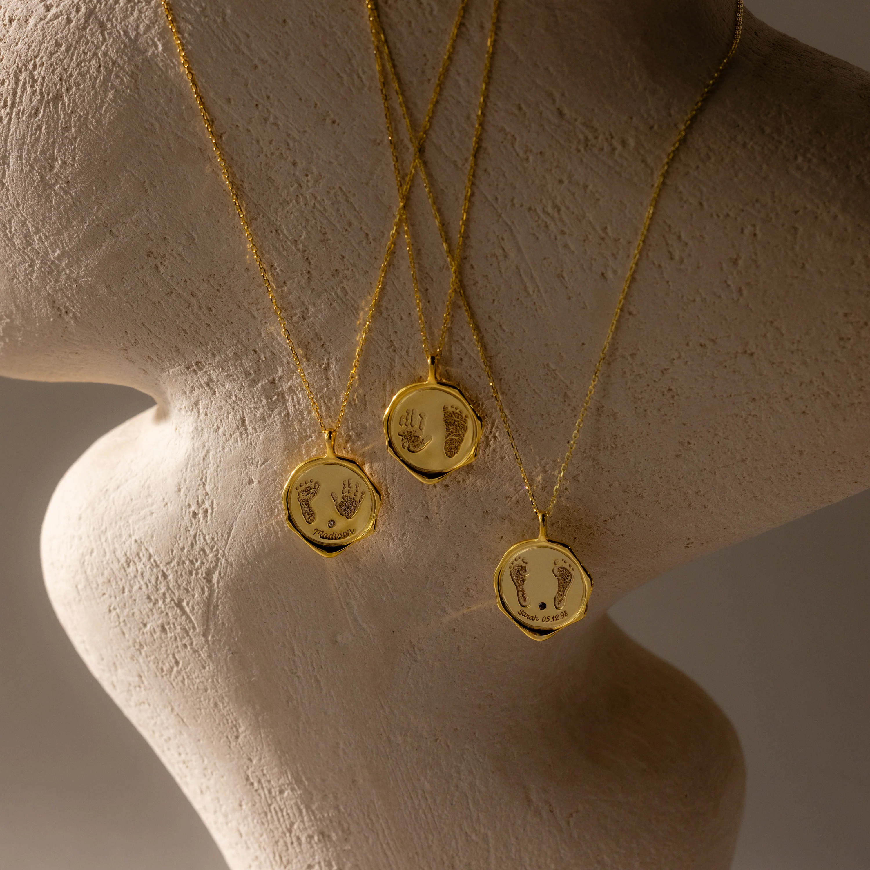 Baby Hand & Footprint Necklace - Image 5