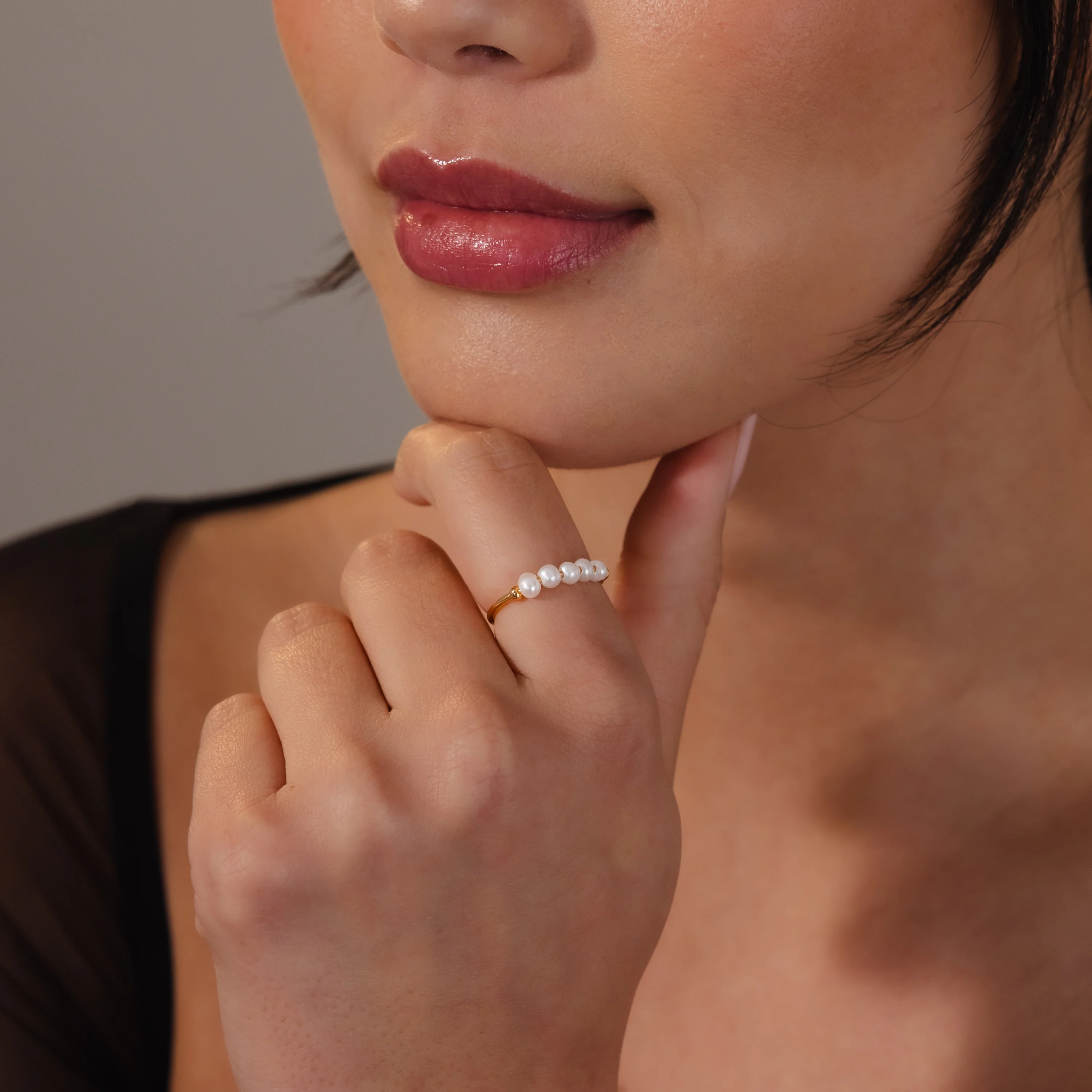 Beaded Pearl Ring - Image 8