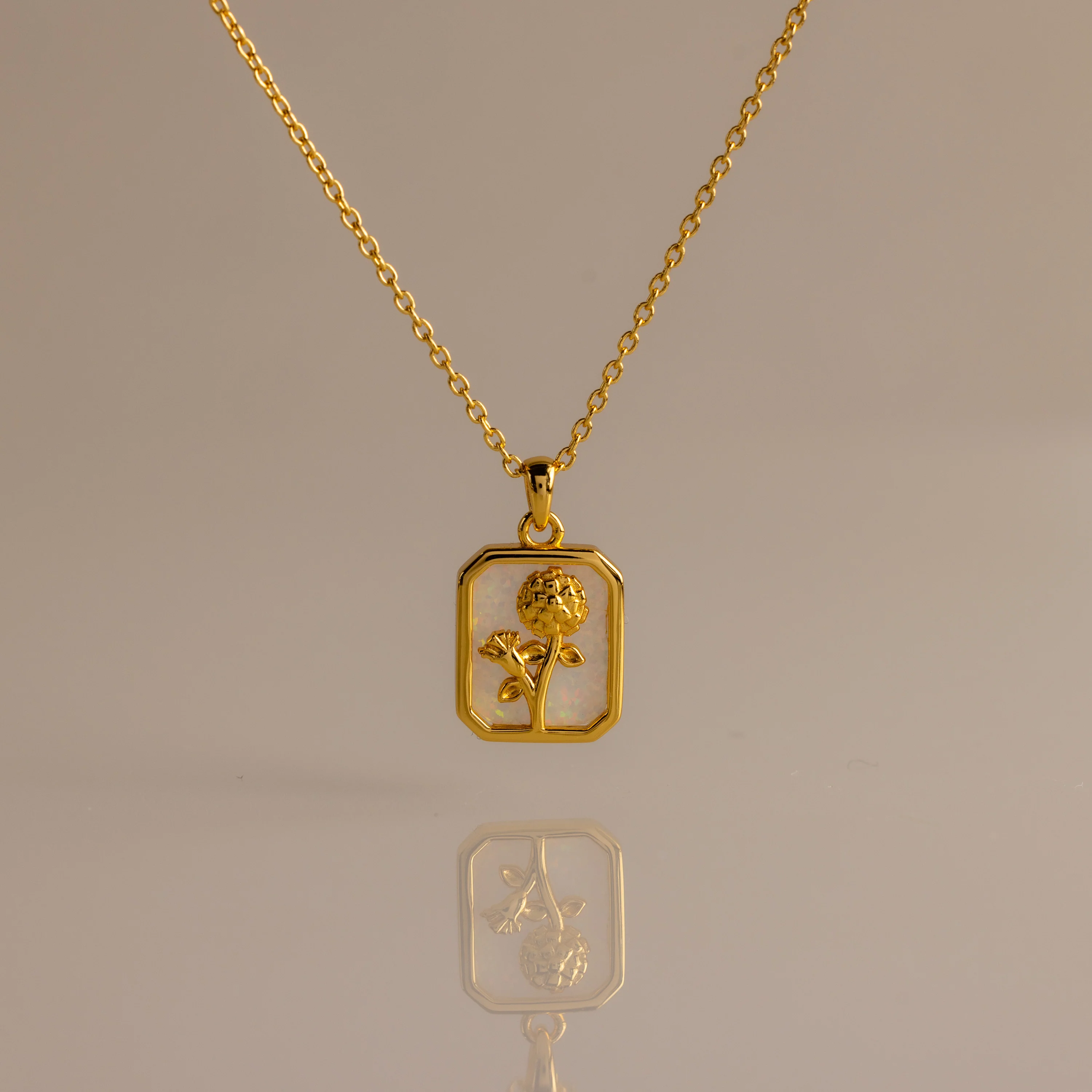 Birth Flower Charm Necklace - Image 11