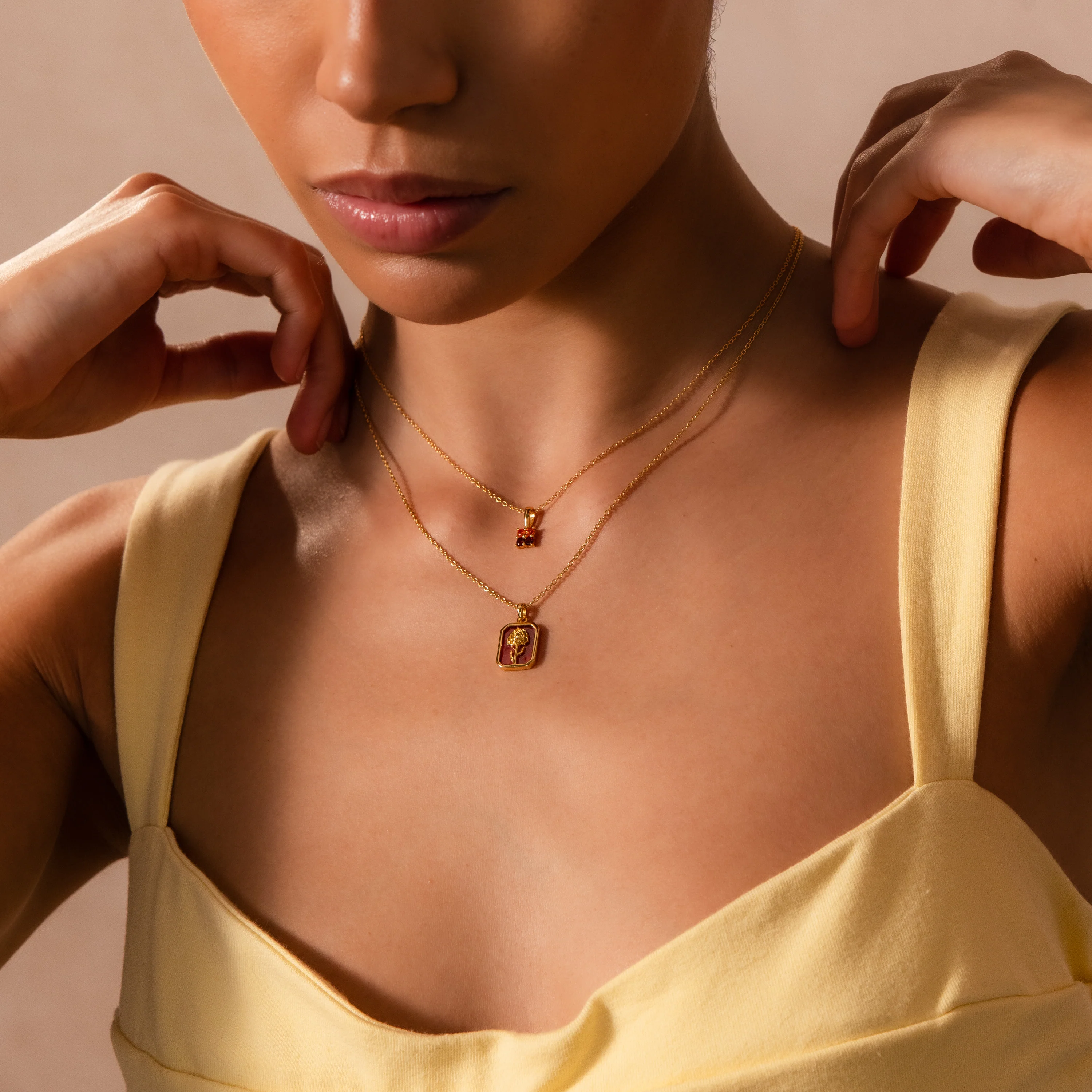 Birth Flower Charm Necklace - Image 14