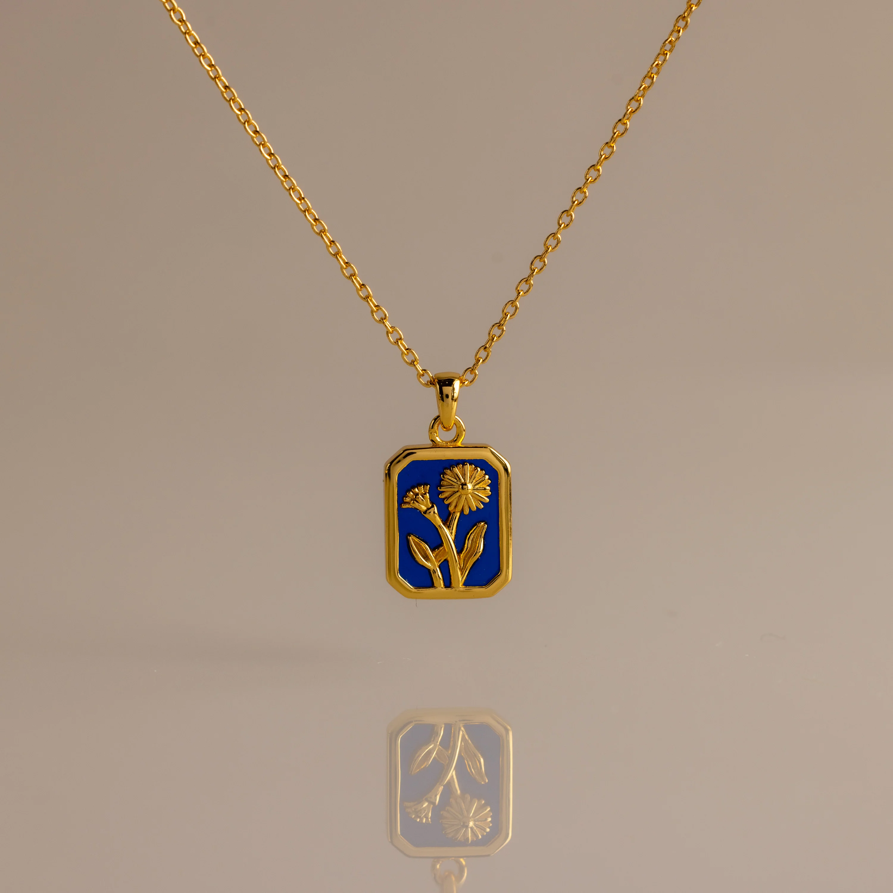 Birth Flower Charm Necklace - Image 9