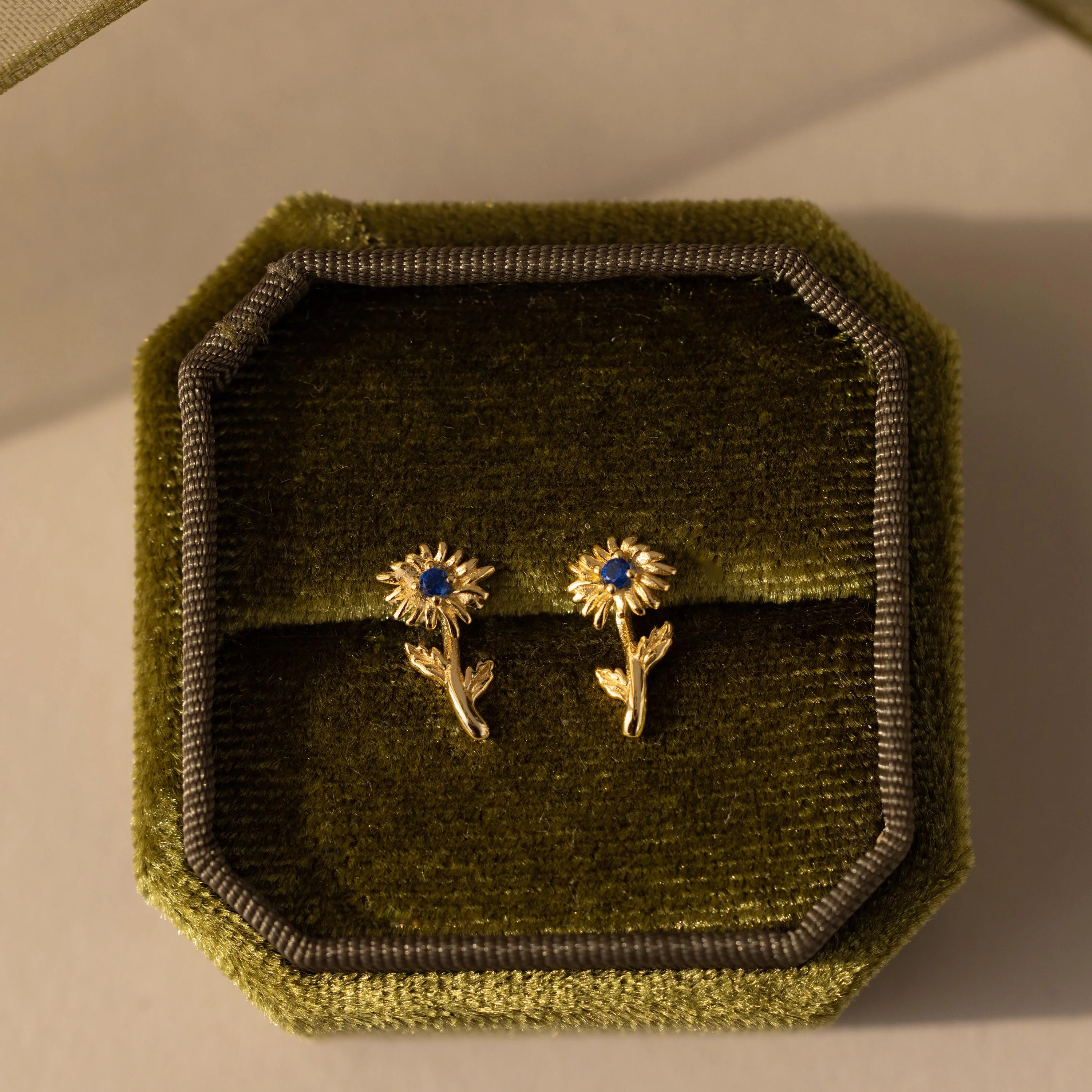 Birth Flower Stud Earrings - Image 5