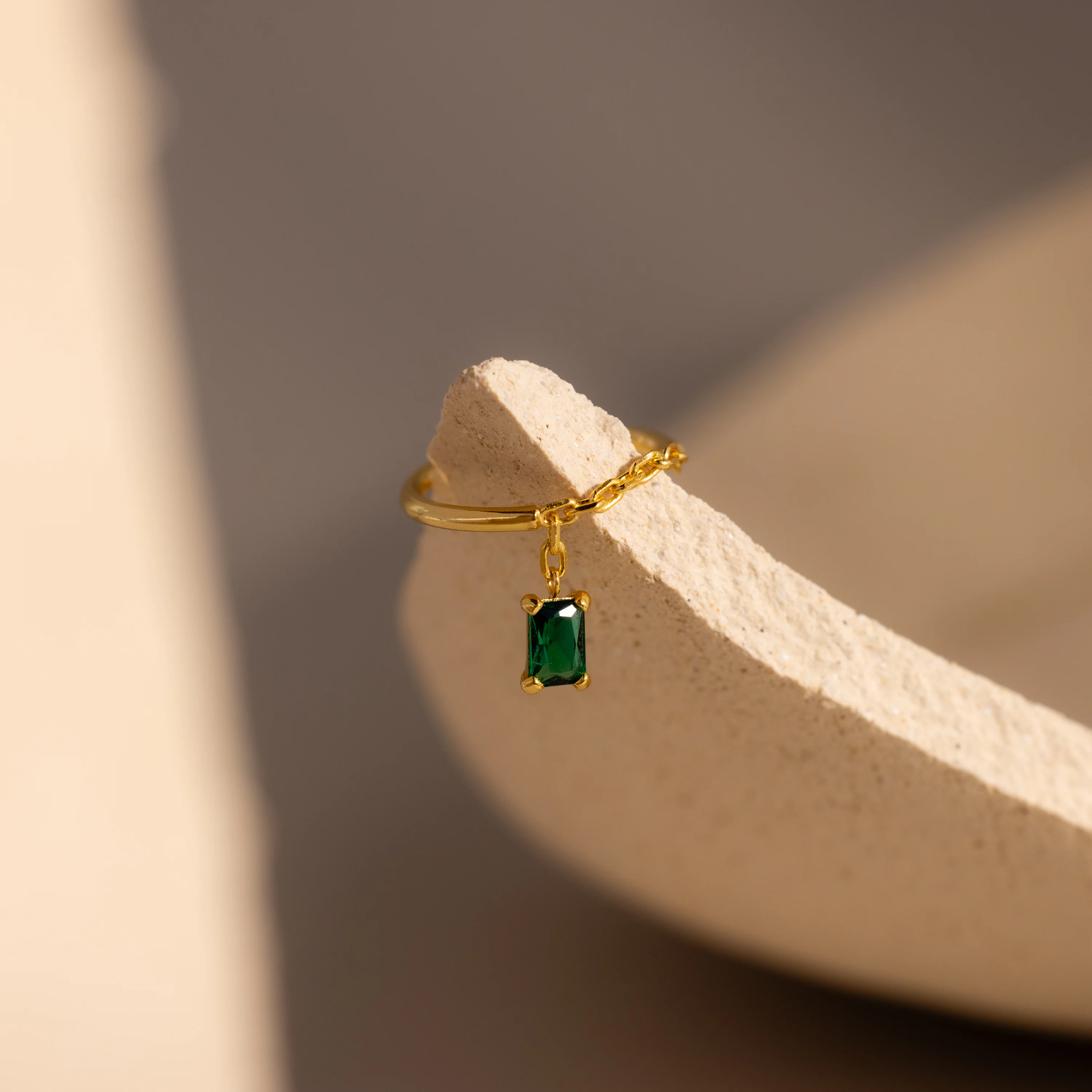 Diamond Drop Chain Ring