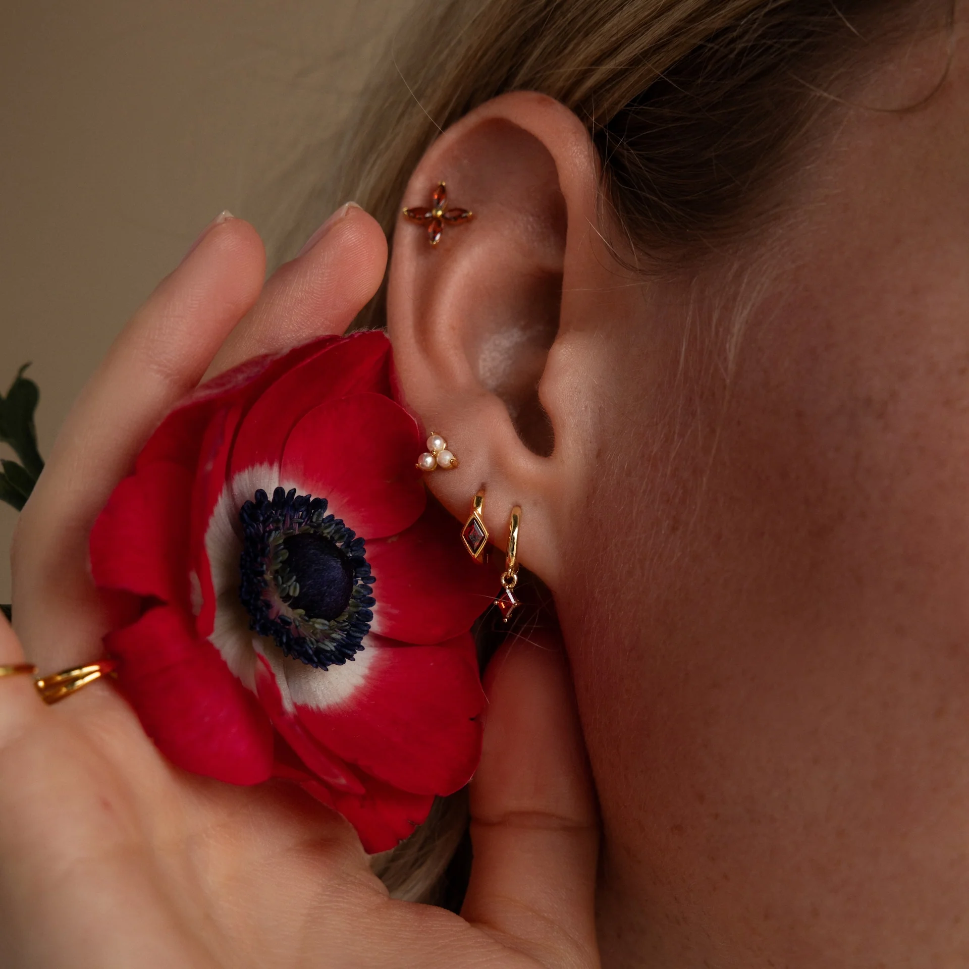 Birthstone Drop Huggies - Image 7