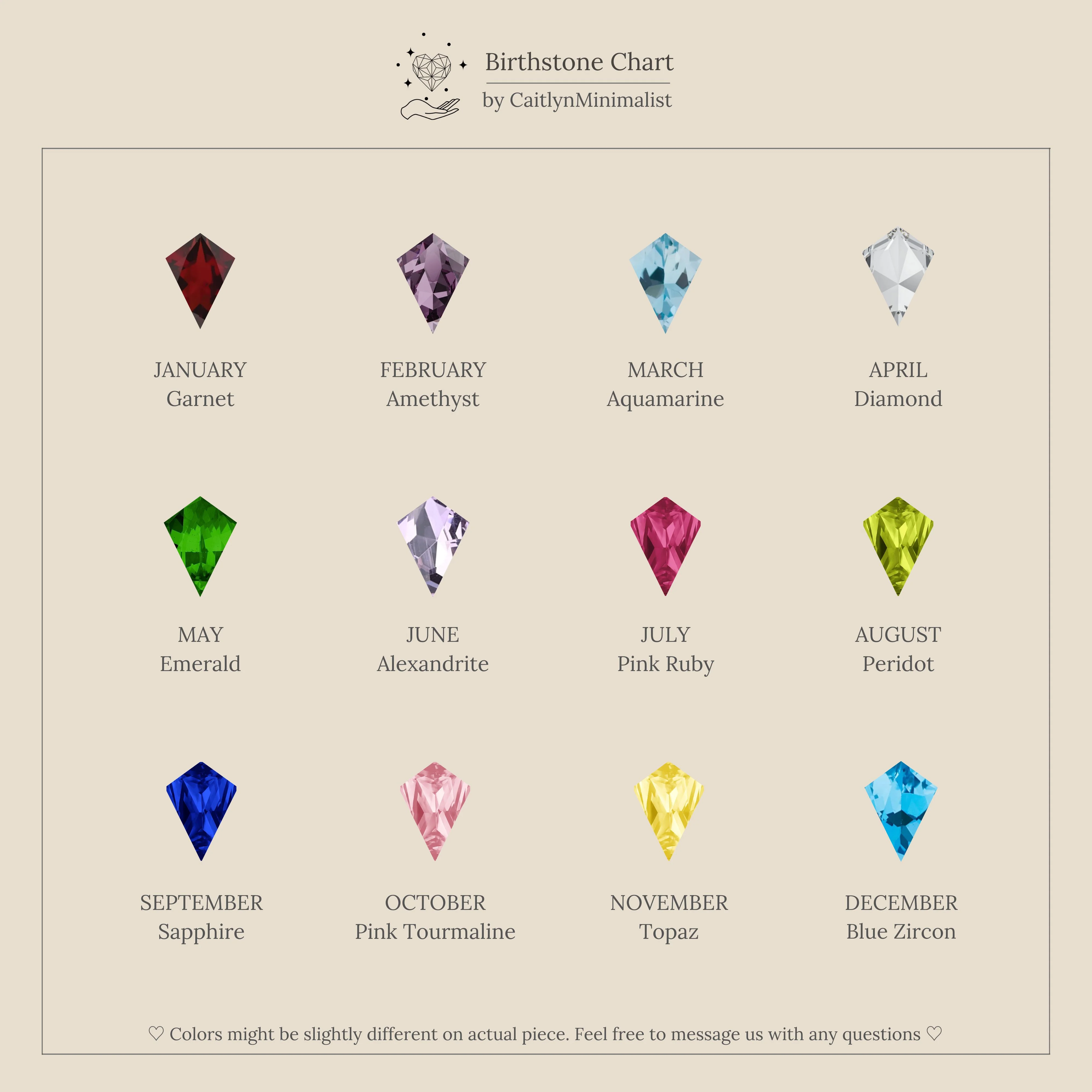 Birthstone Drop Huggies - Image 9