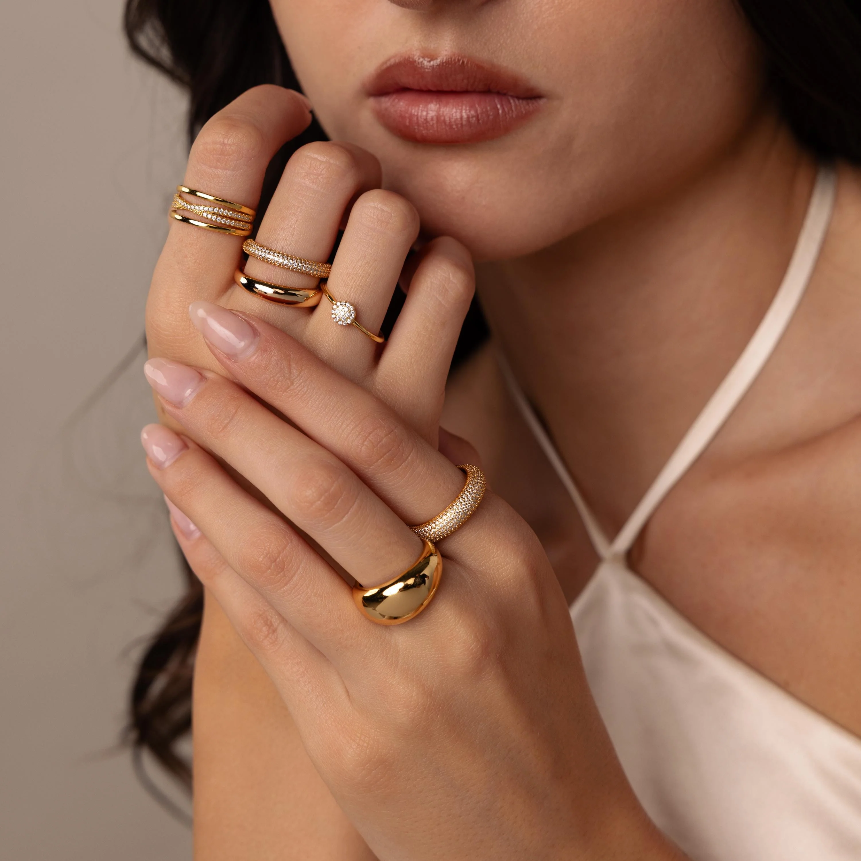 Bold Pave Stacking Ring - Image 8