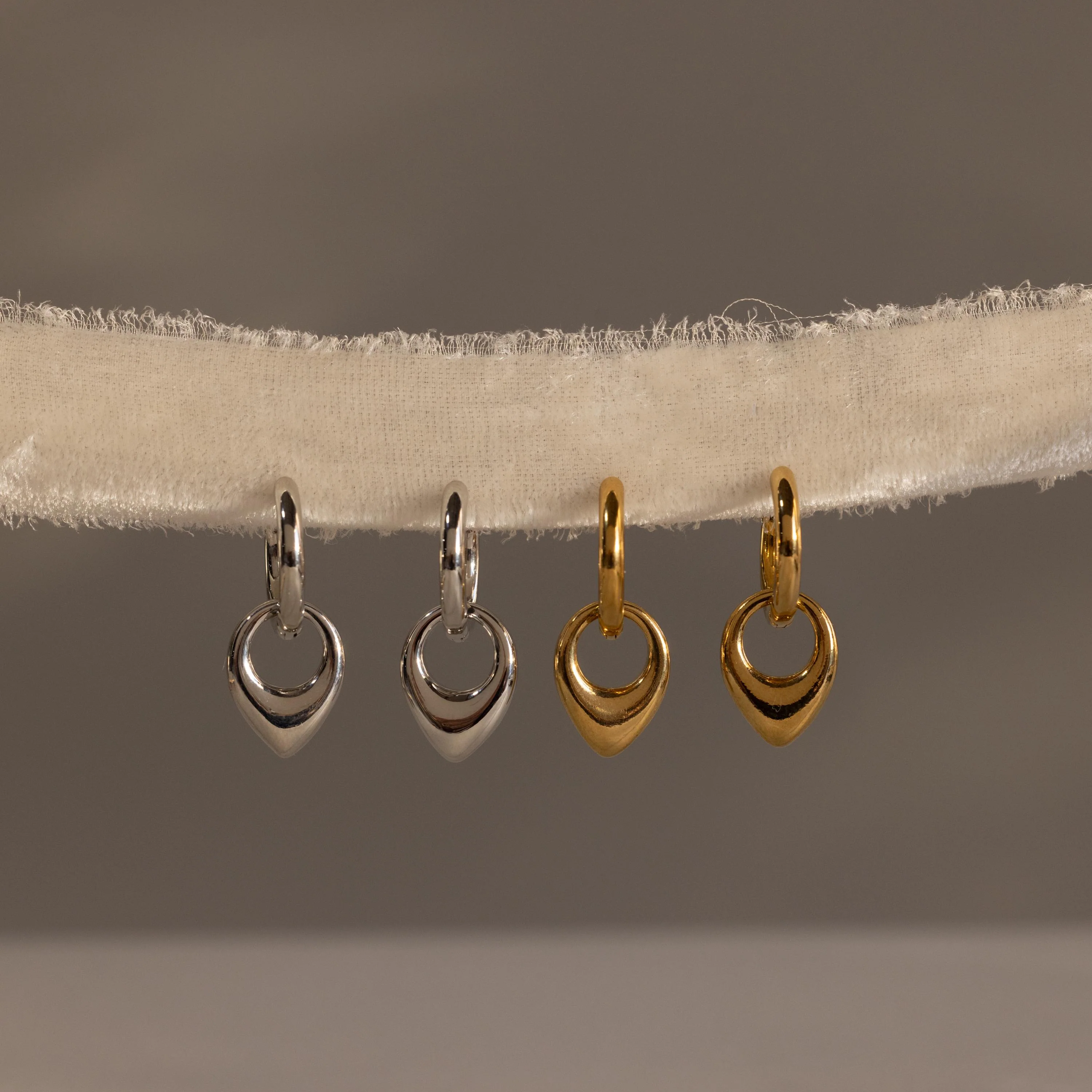 Bold Teardrop Hoops - Image 5