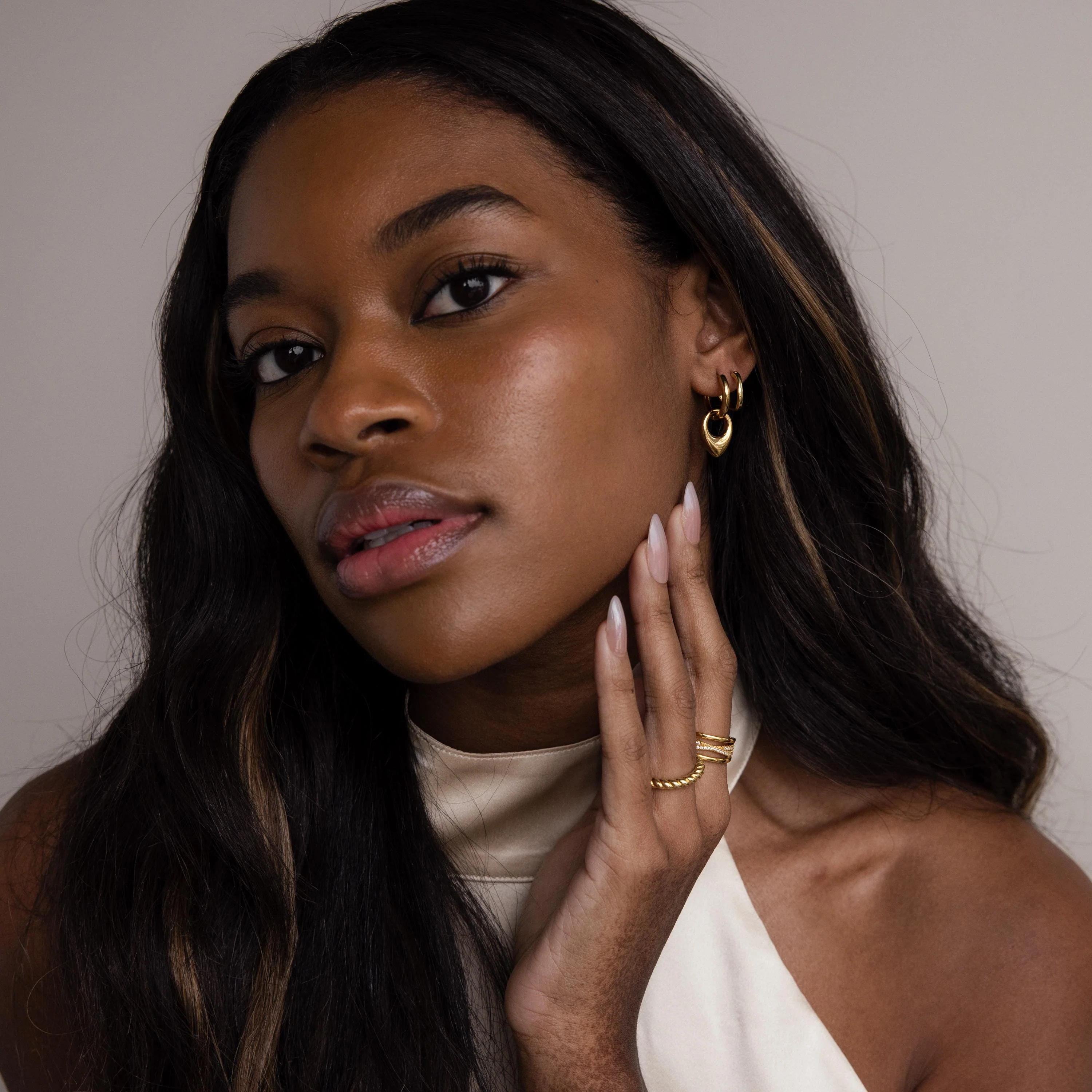 Bold Teardrop Hoops - Image 8