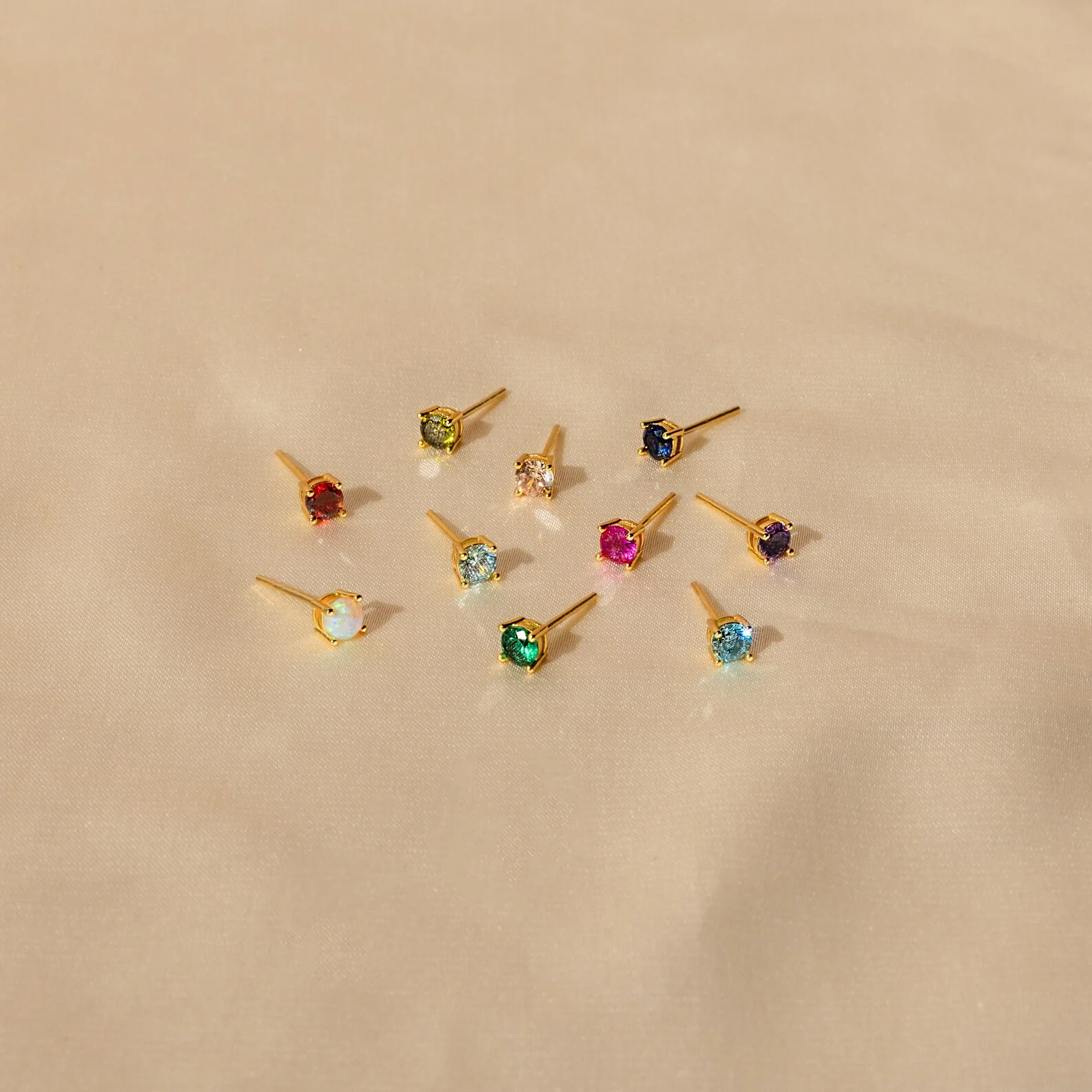 Booker Large Birthstone Studs - Image 5