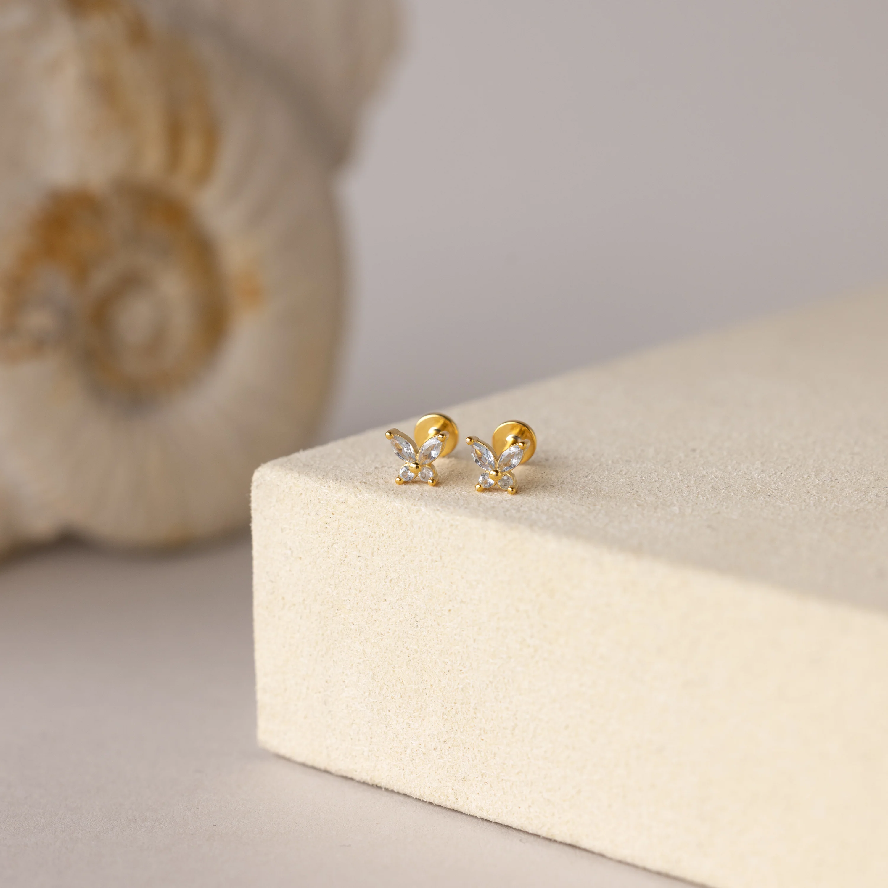 Butterfly Birthstone Flatback Studs - Image 4