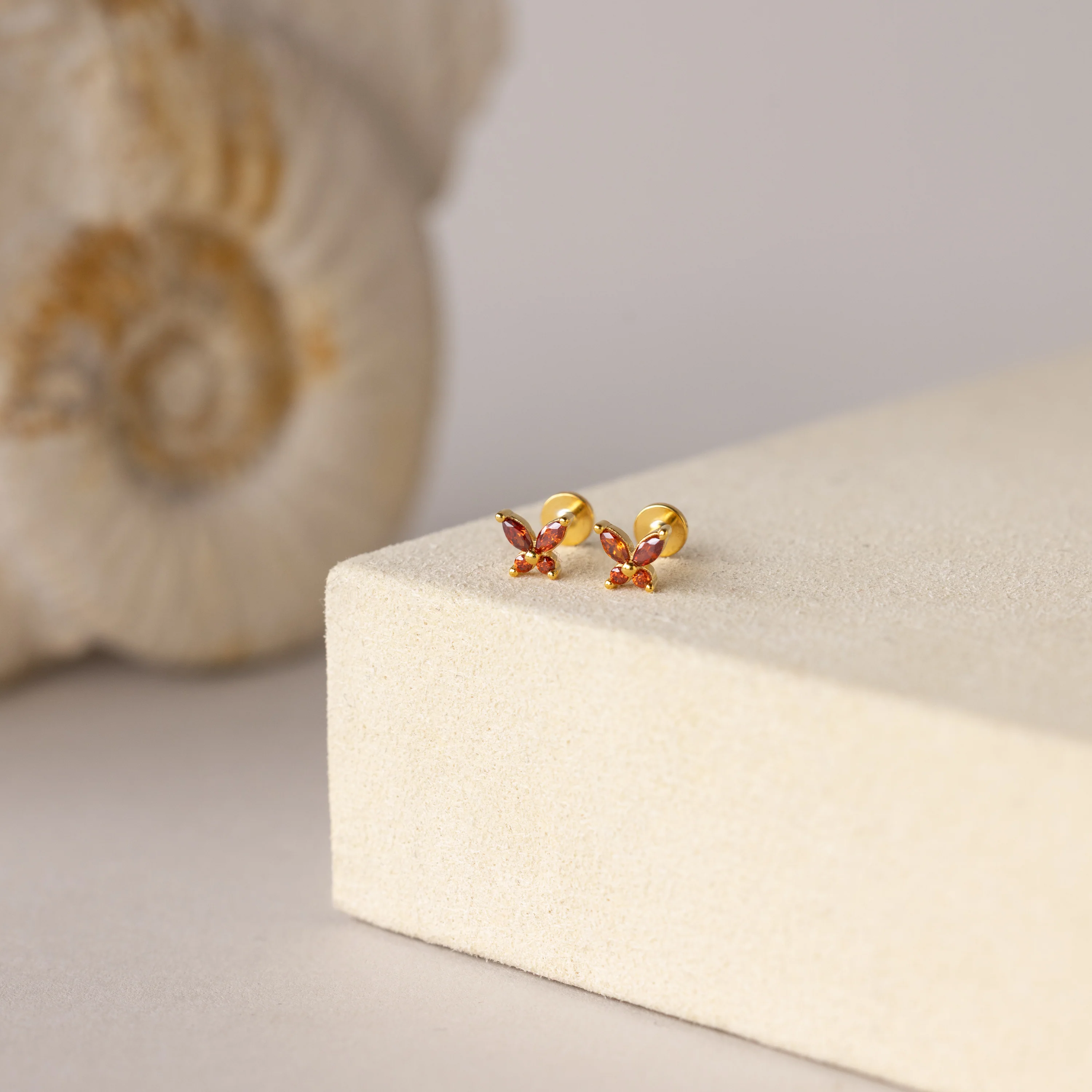 Butterfly Birthstone Flatback Studs - Image 6