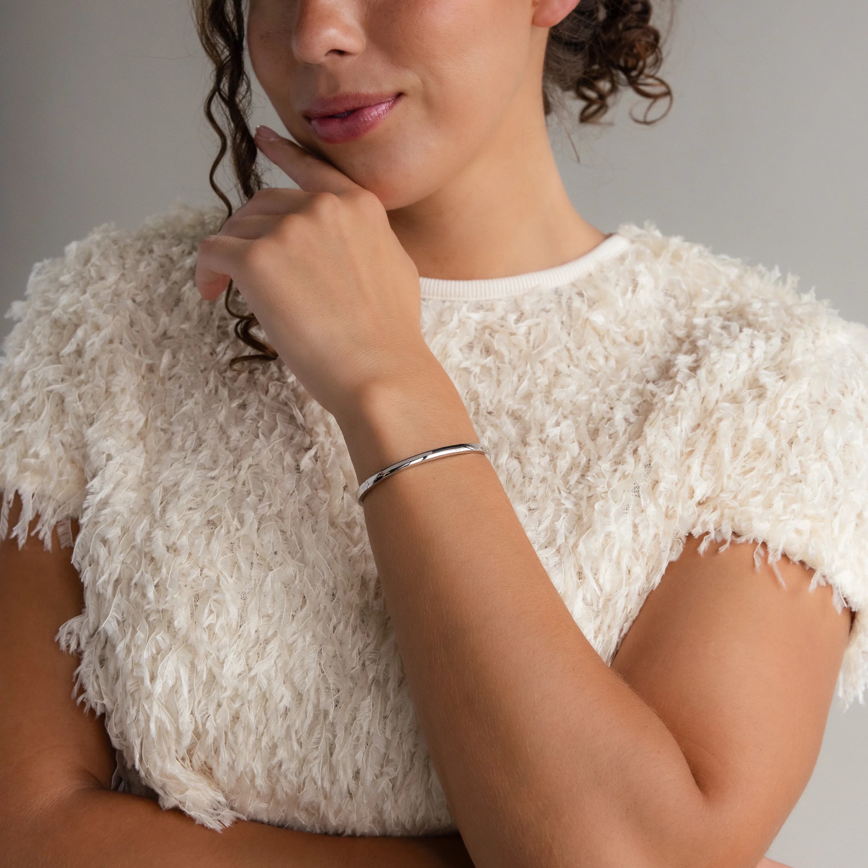 Classic Bangle in Silver - Image 4