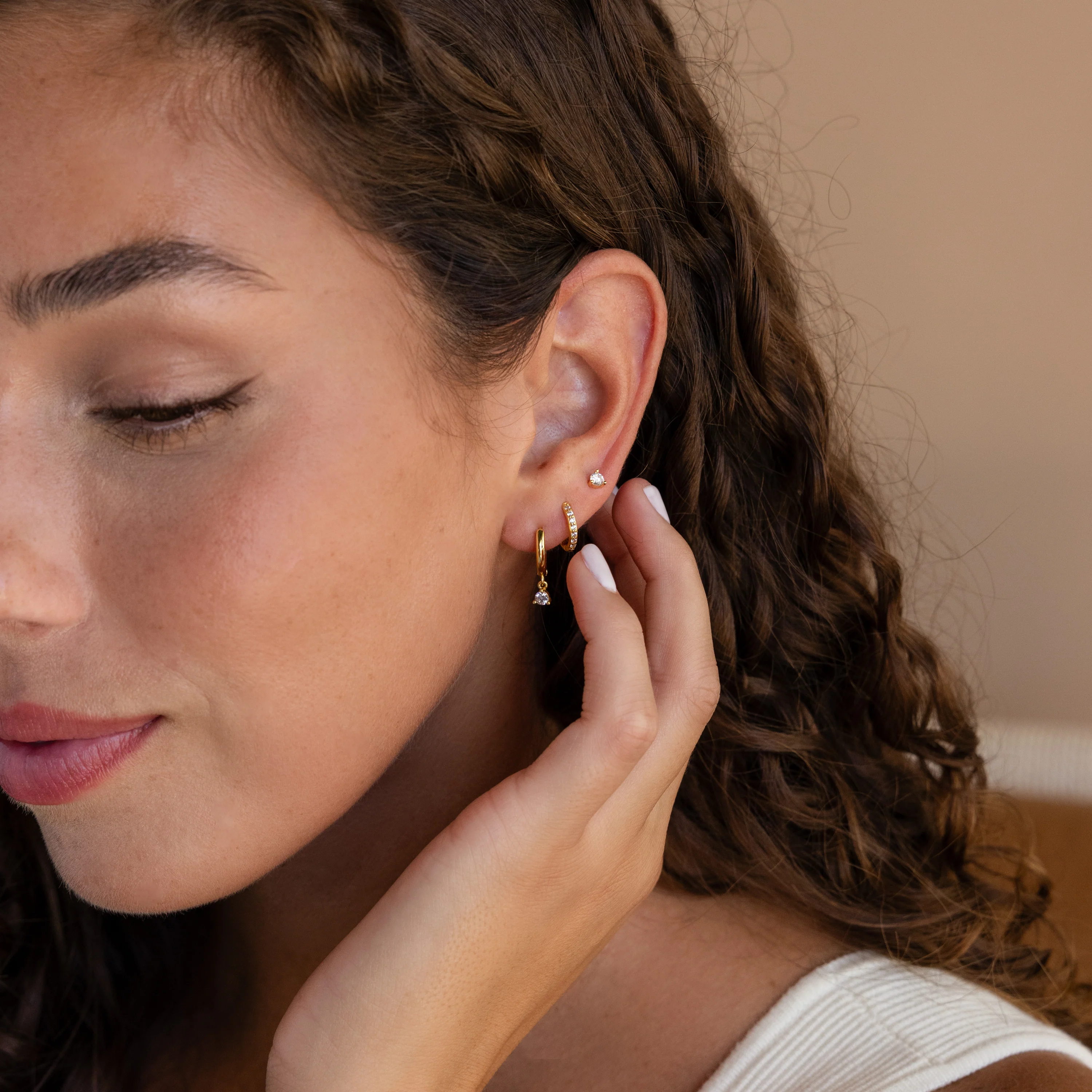 Classic Diamond Earrings Set - Image 8