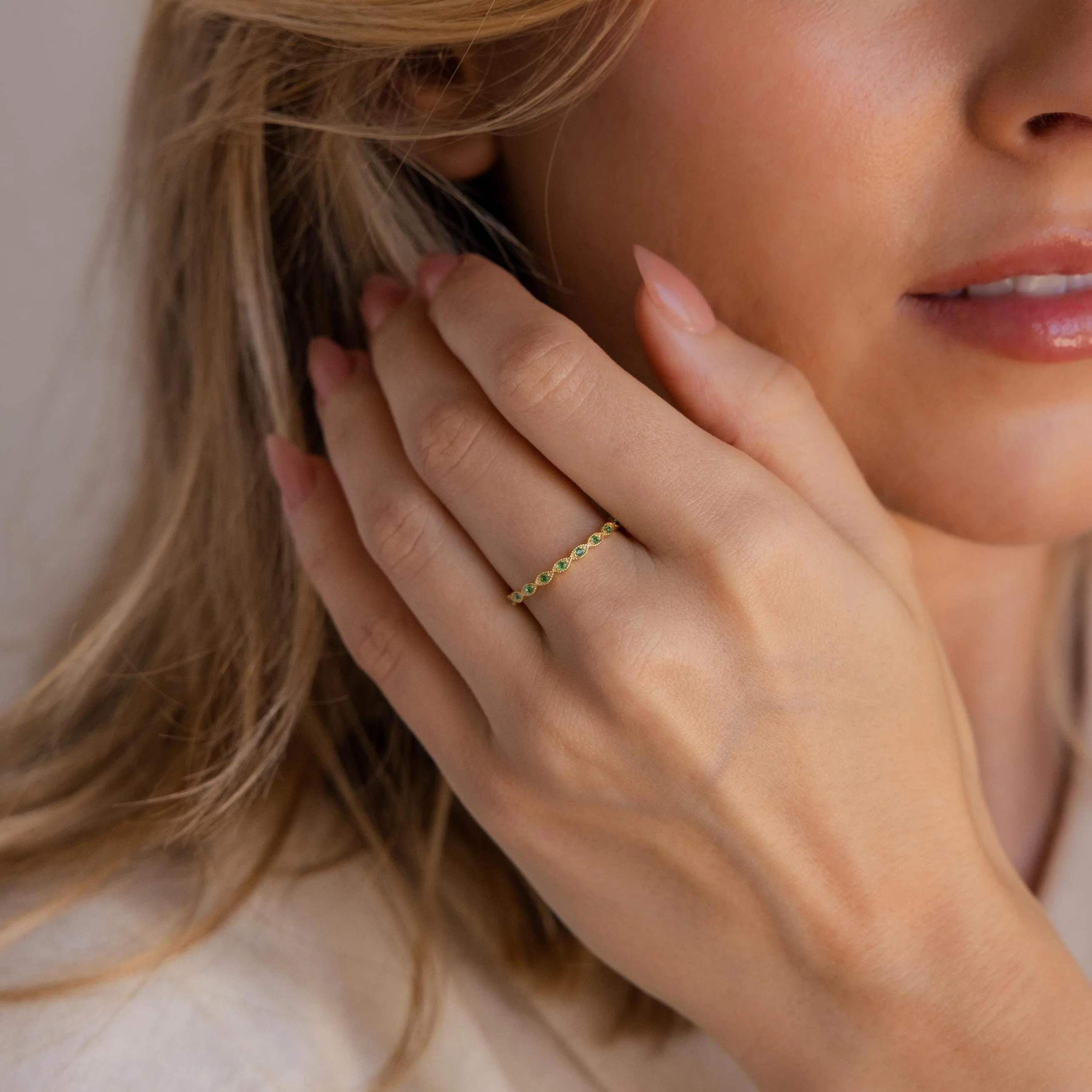 Dainty Marquise Amethyst Ring