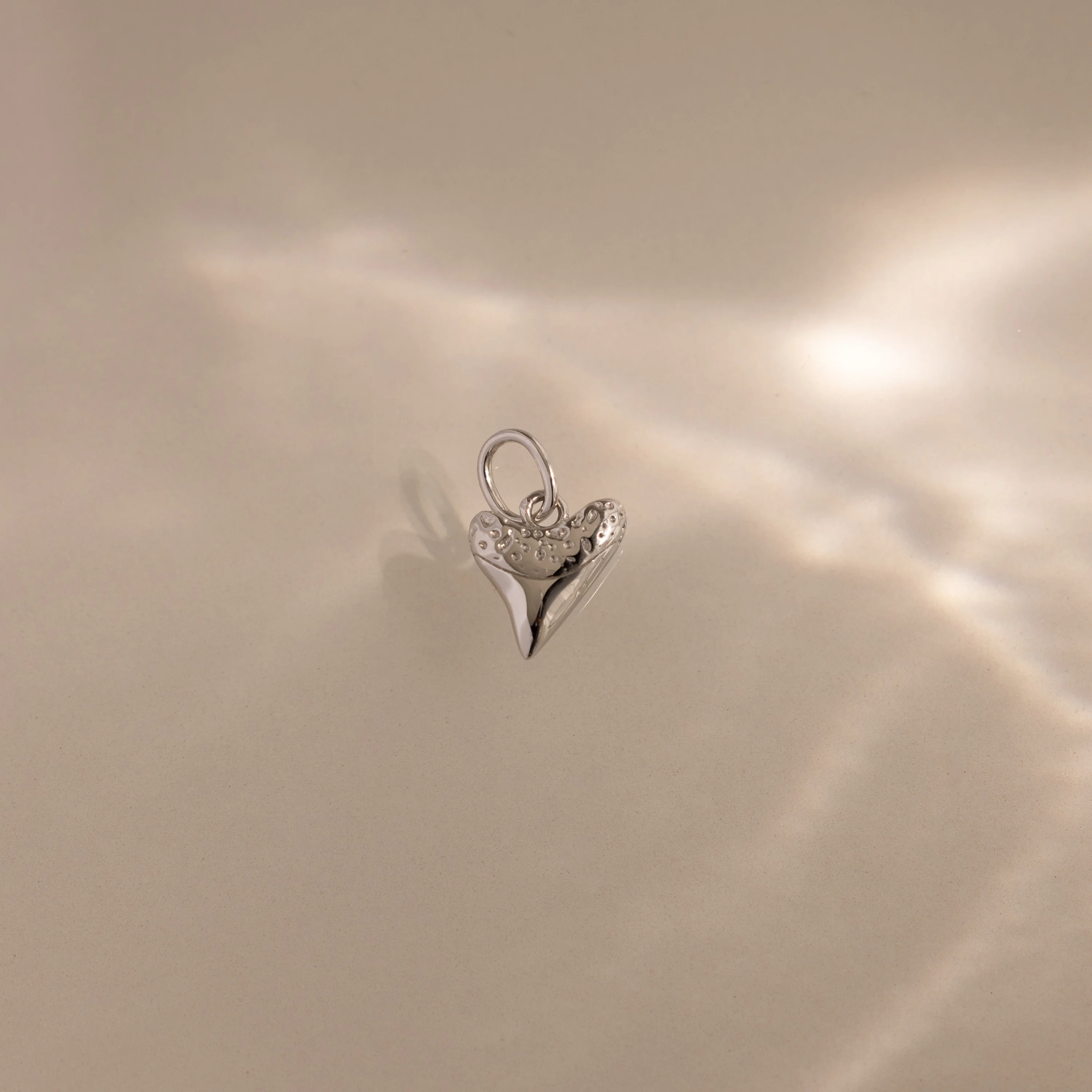 Dainty Shark Tooth Charm in Silver