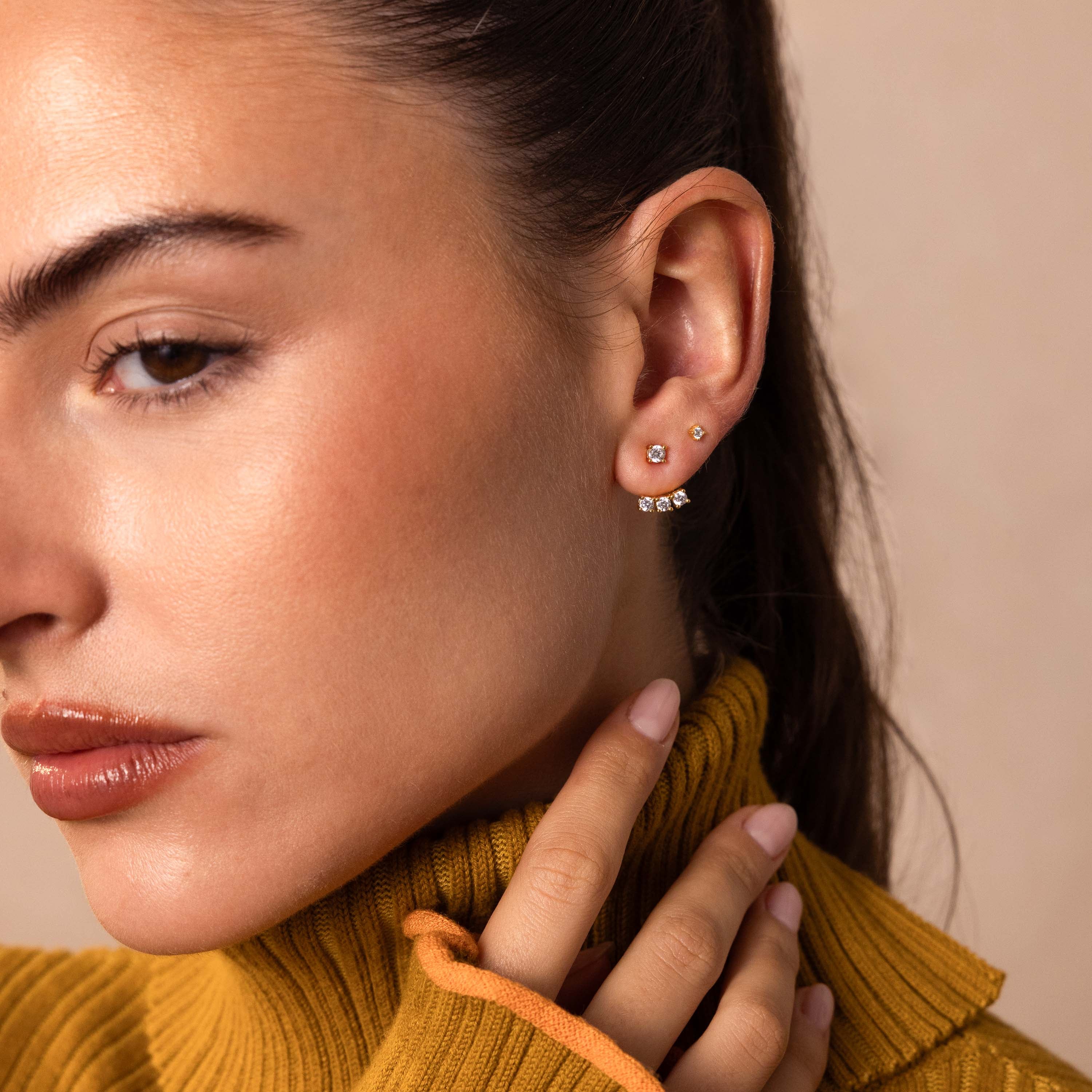 Diamond Cascade Ear Jackets - Image 6