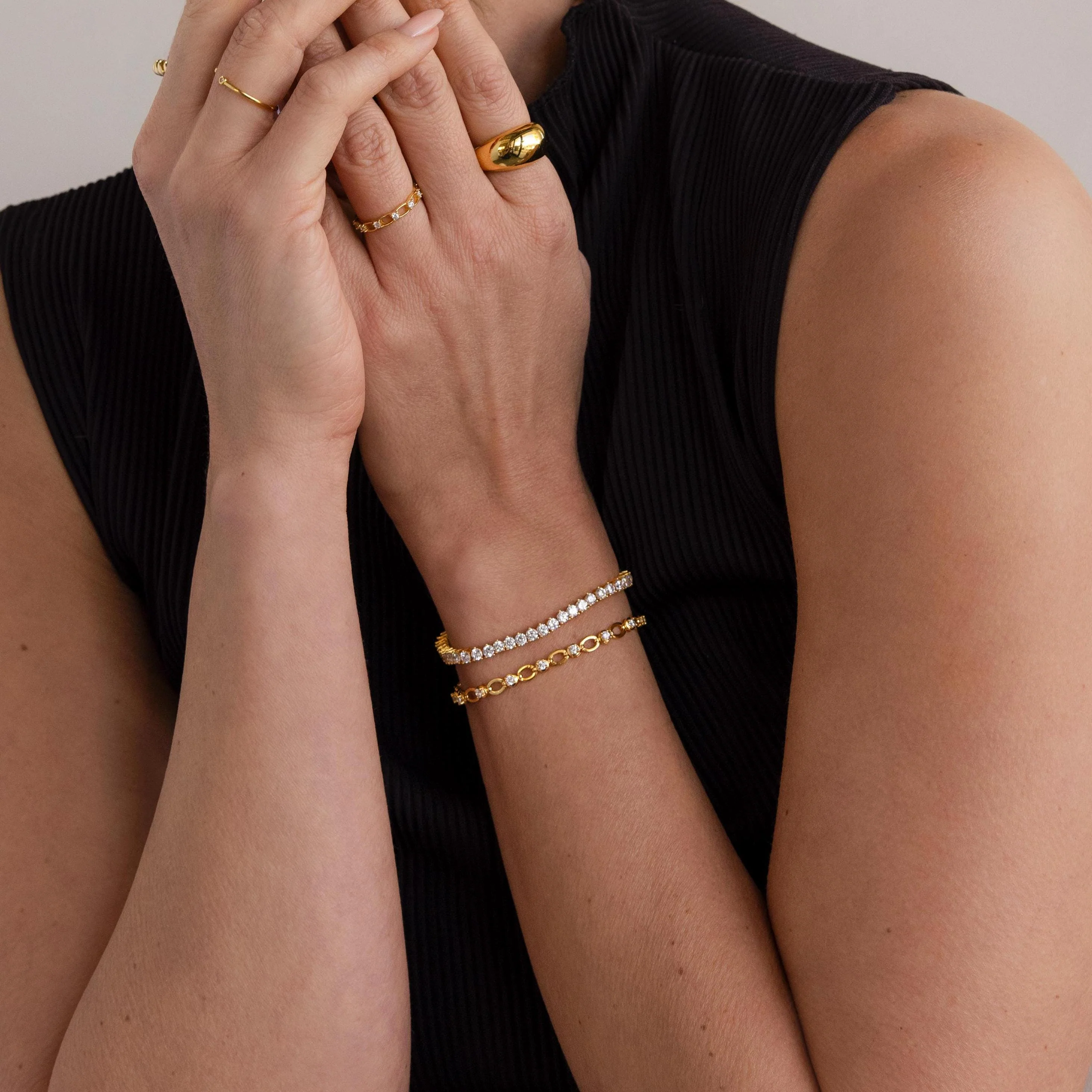 Diamond Chain Tennis Bracelet - Image 3