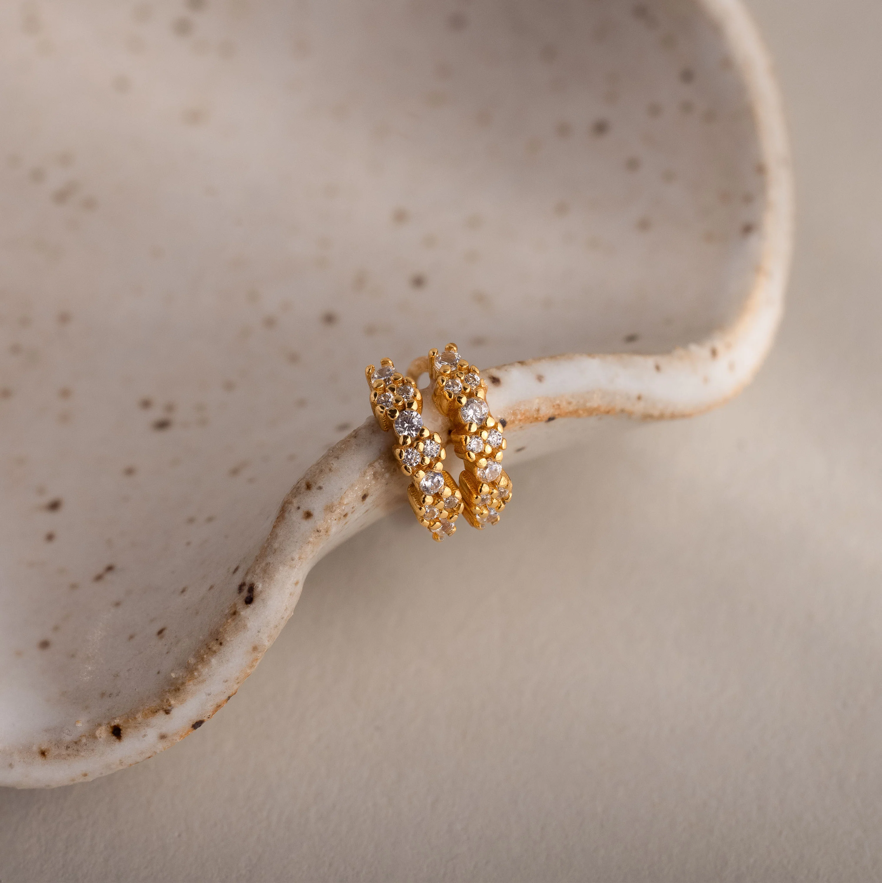 Diamond Cluster Huggies - Image 9