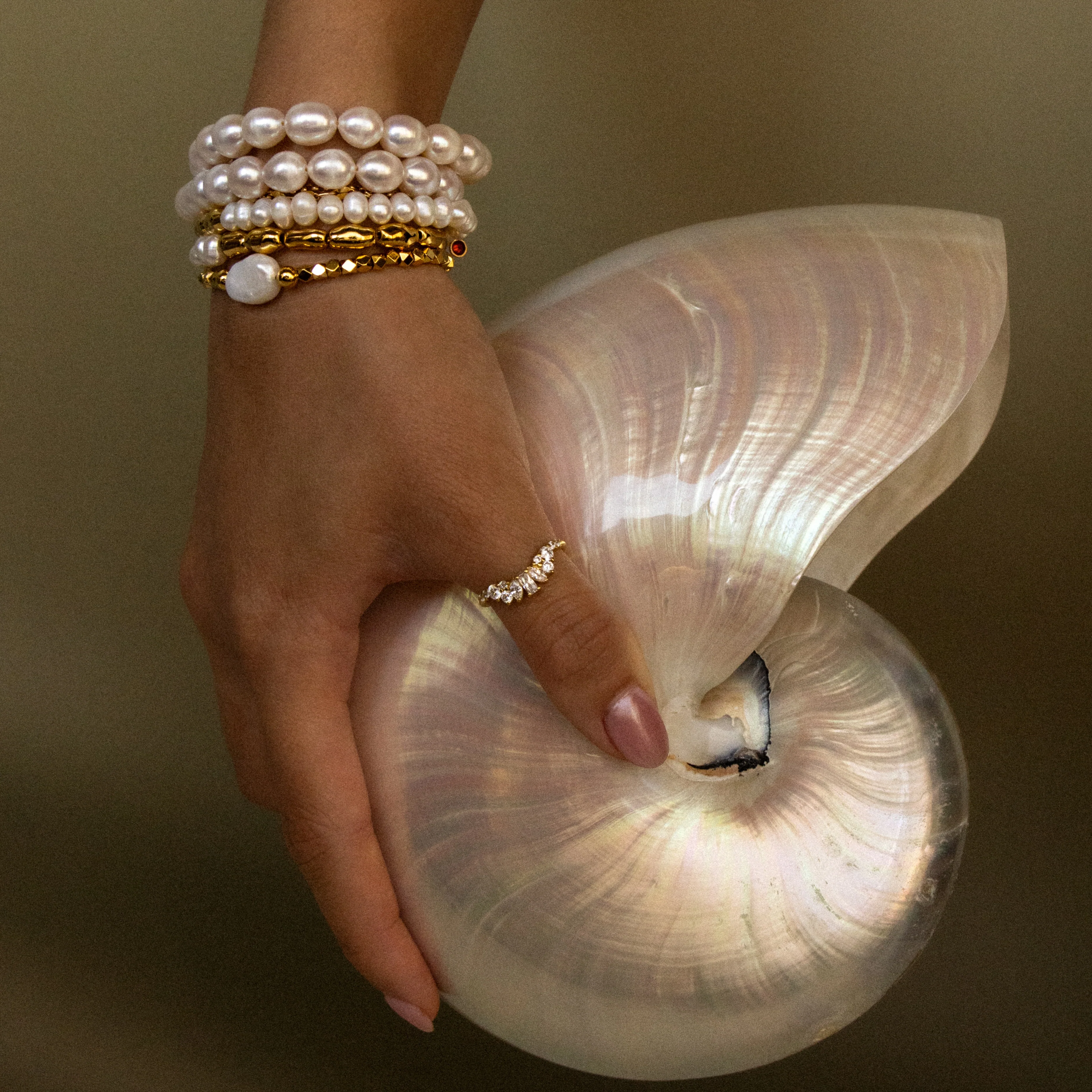 Duo Beaded Pearl Bracelet - Image 6