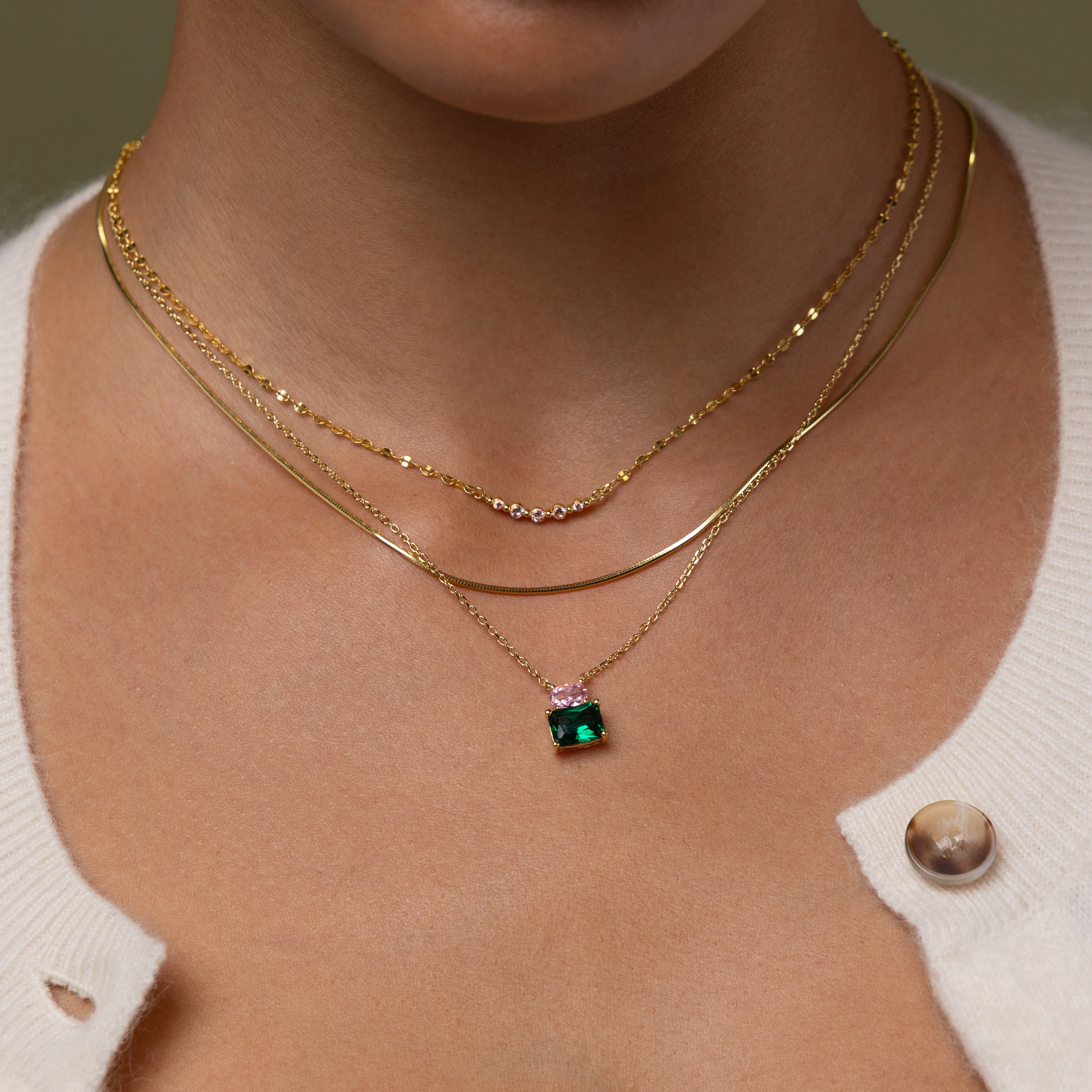 Emerald Bloom Necklace - Image 6