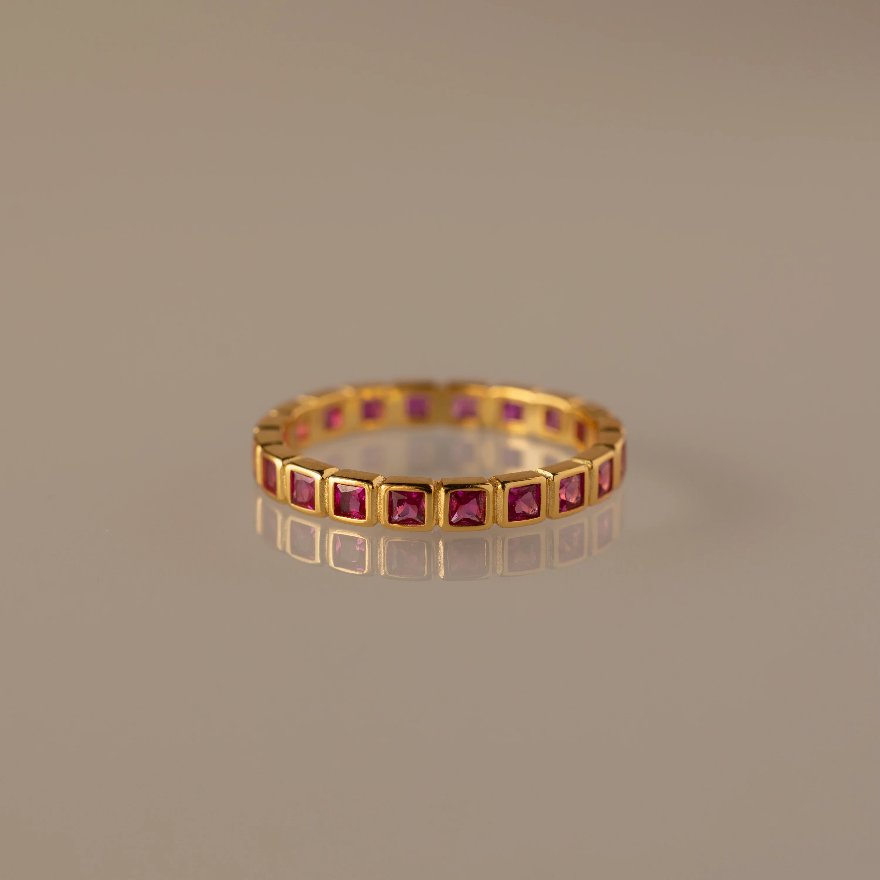 Eternity Bezel Birthstone Ring - Image 11