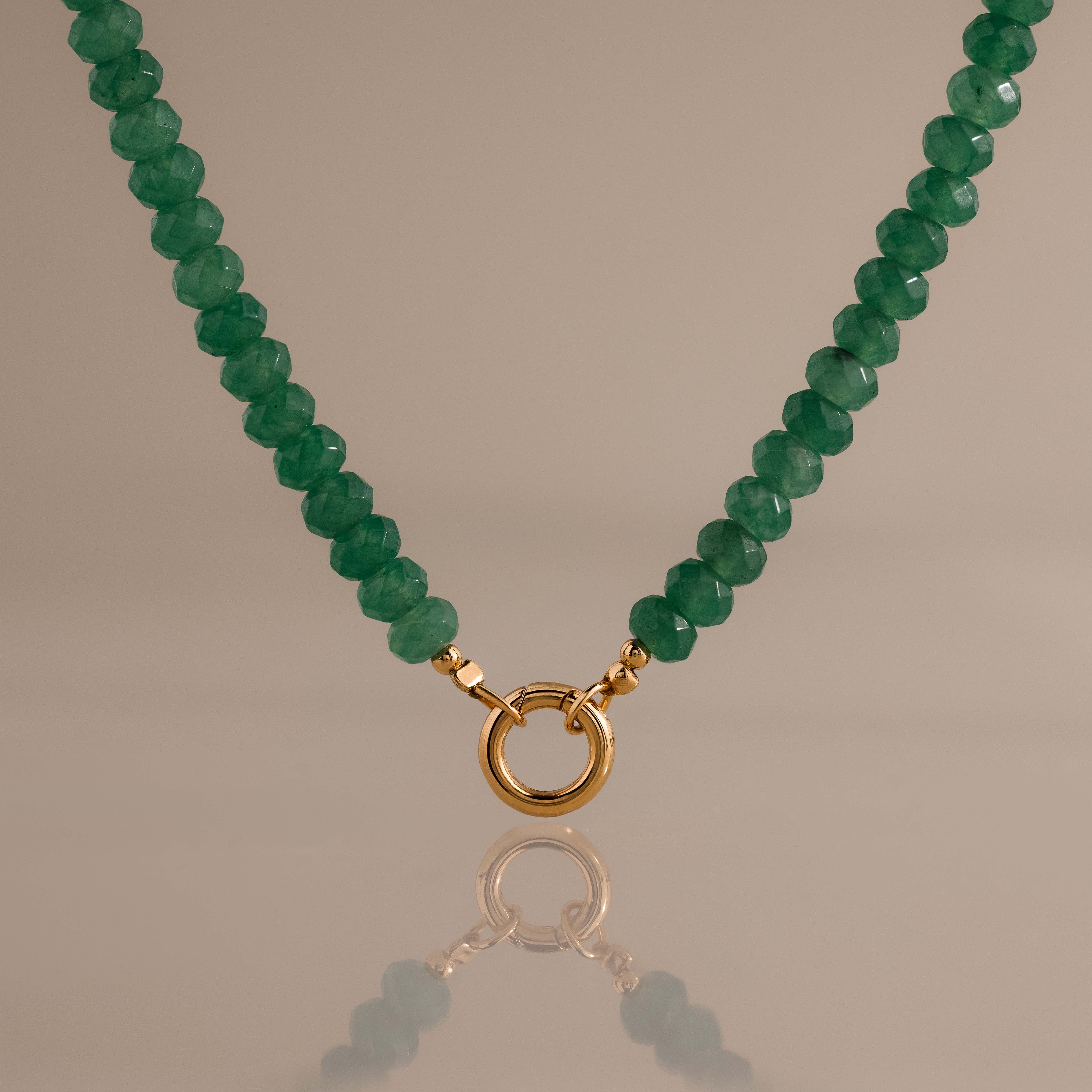 Evergreen Beaded Charm Necklace - Image 2