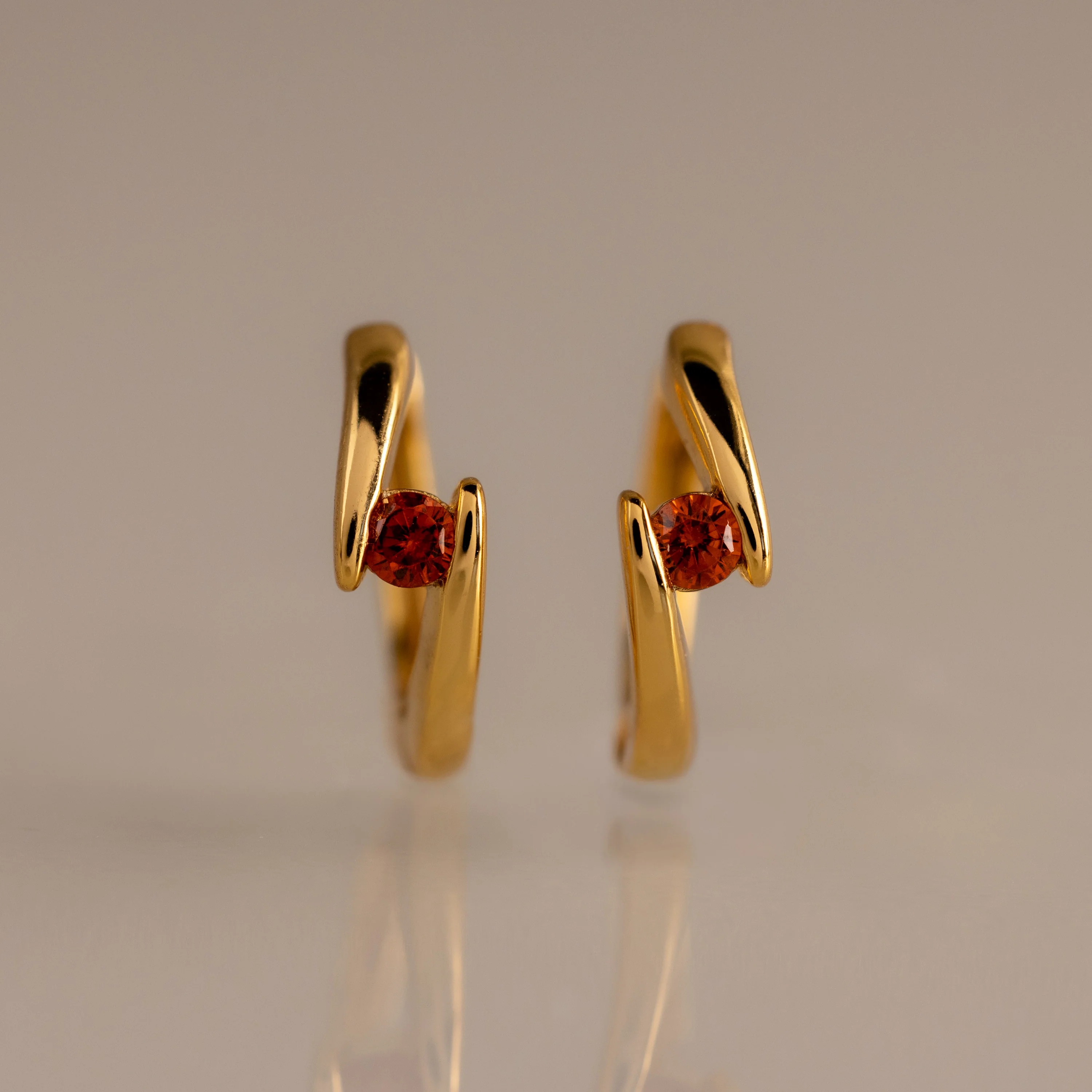 Floating Birthstone Huggies - Image 7