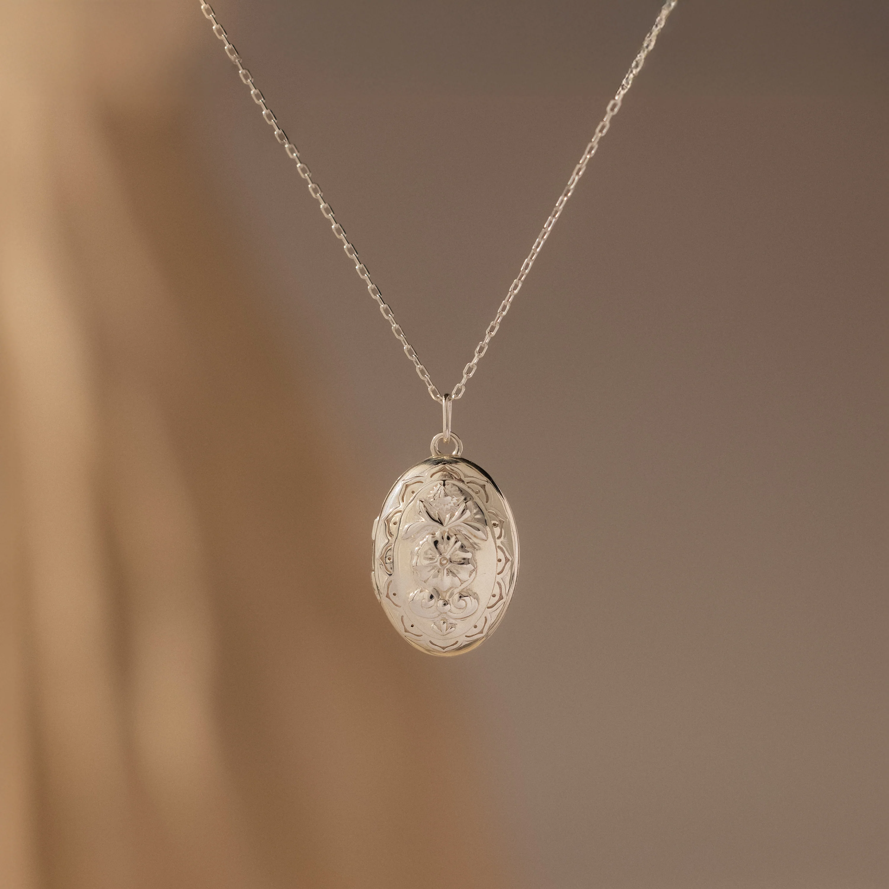 Floral Handwriting Locket Necklace - Image 6