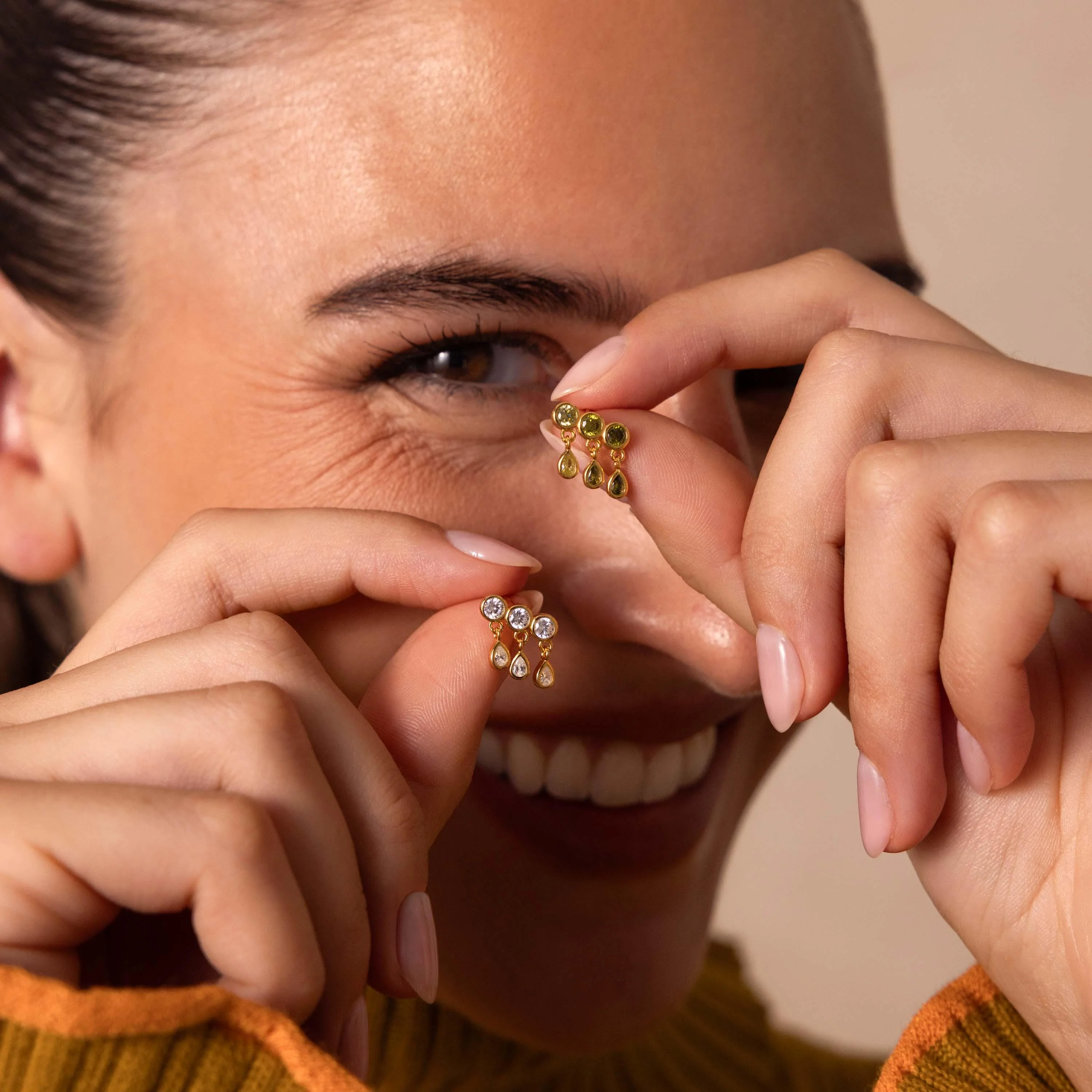 Peridot Raindrop Studs - Image 8