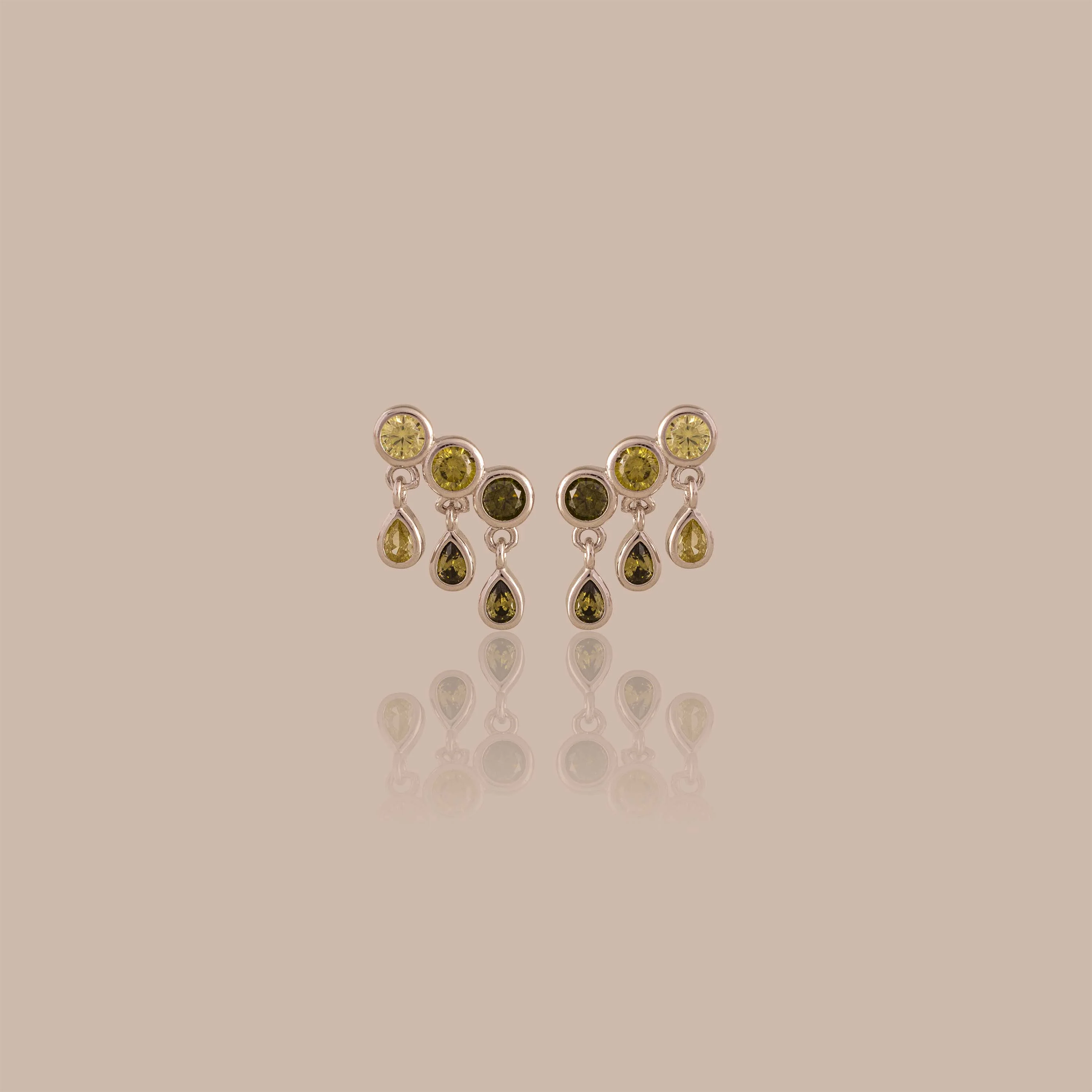 Peridot Raindrop Studs - Image 9