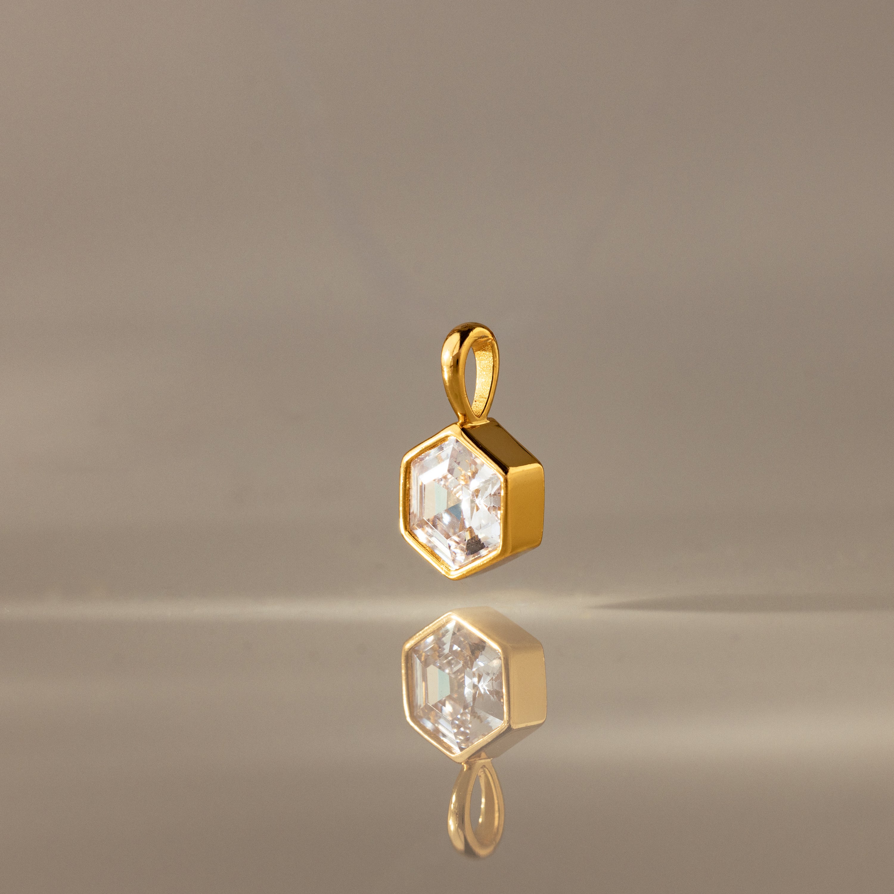 Hexagon Birthstone Charm - Image 4