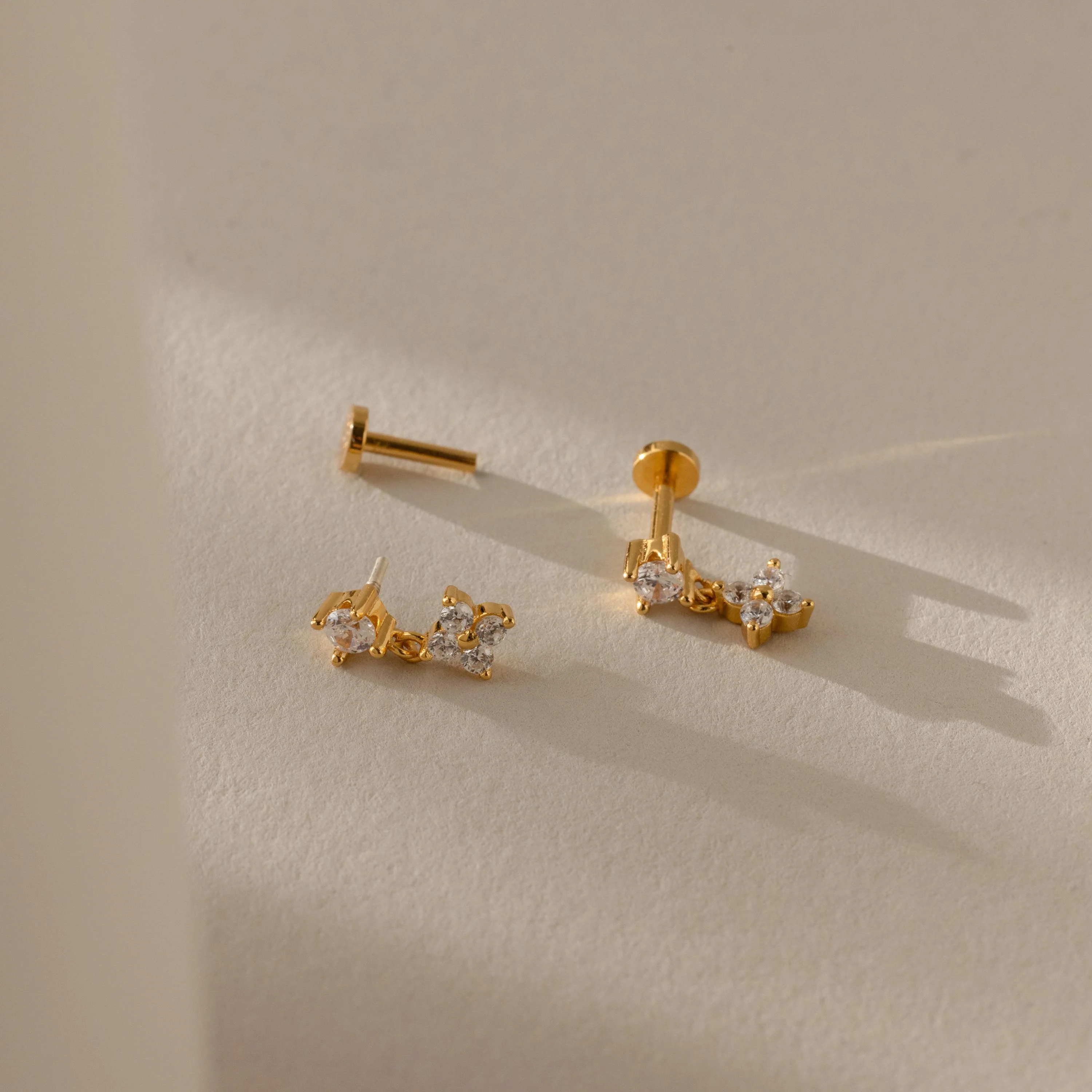 Ivy Flower Flat Back Studs - Image 8