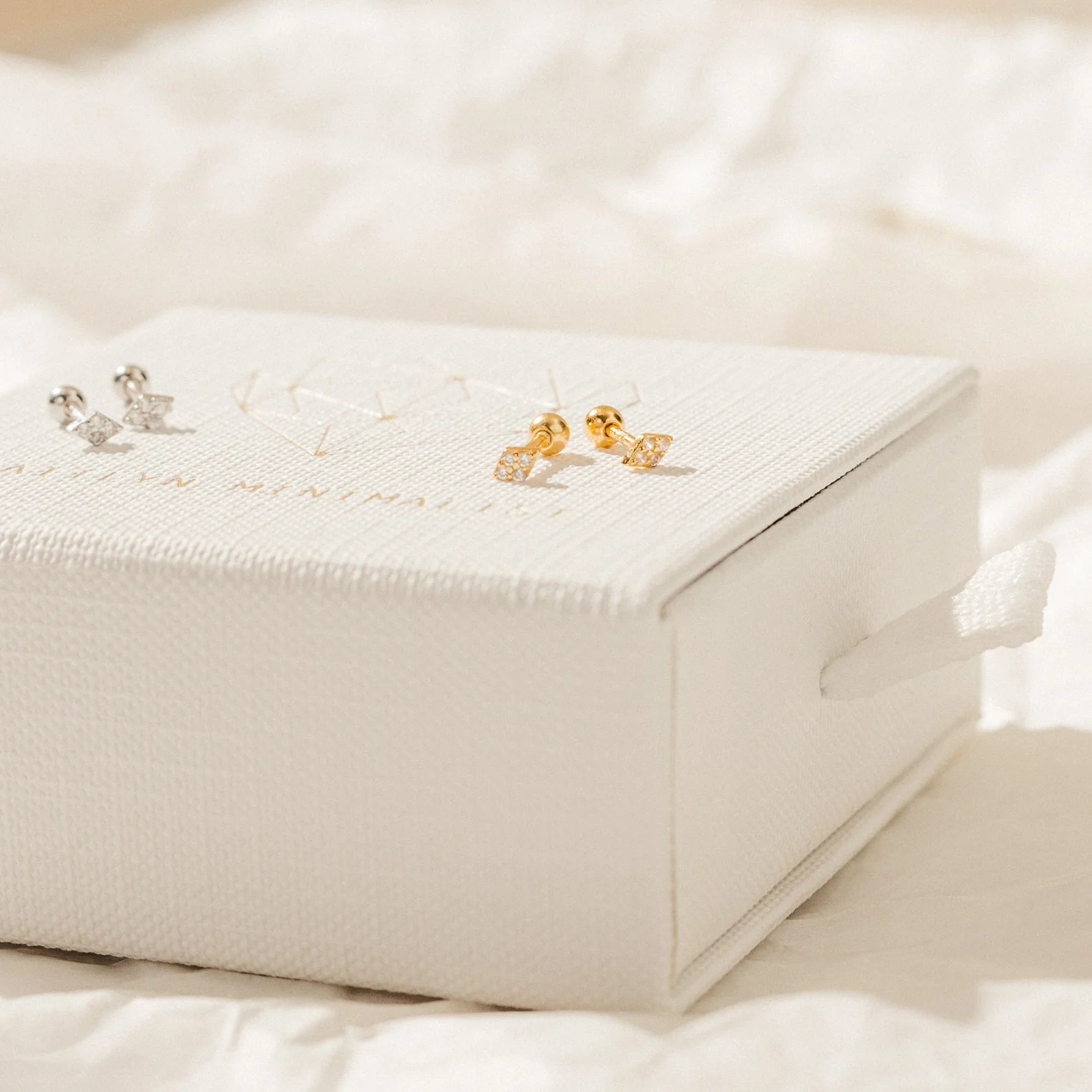 Jocelyn Diamond Studs in 18K Gold - Image 4