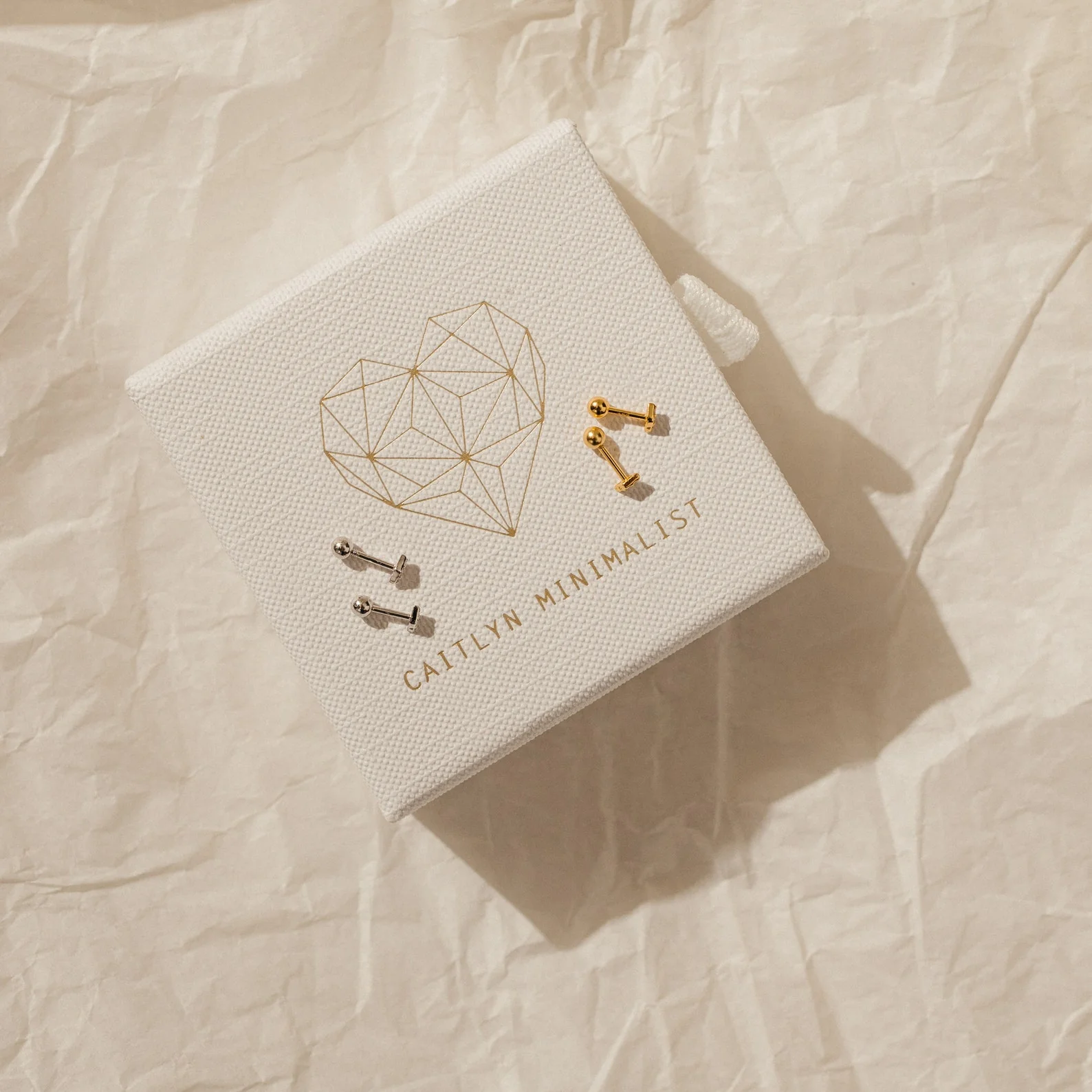 Jocelyn Diamond Studs in 18K Gold - Image 5