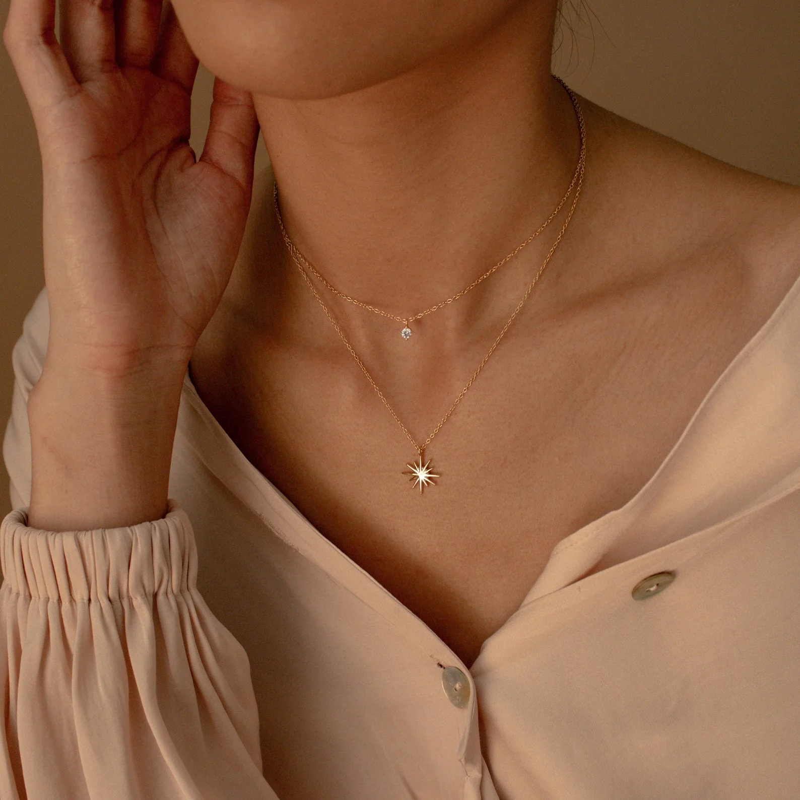 Laura Starburst Duo Necklace - Image 3