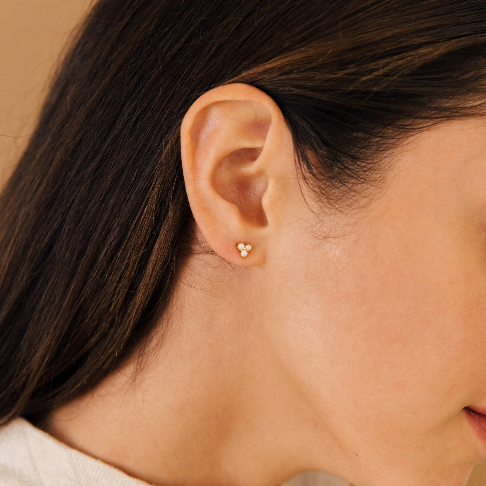 Maud Pearl Studs - Image 3