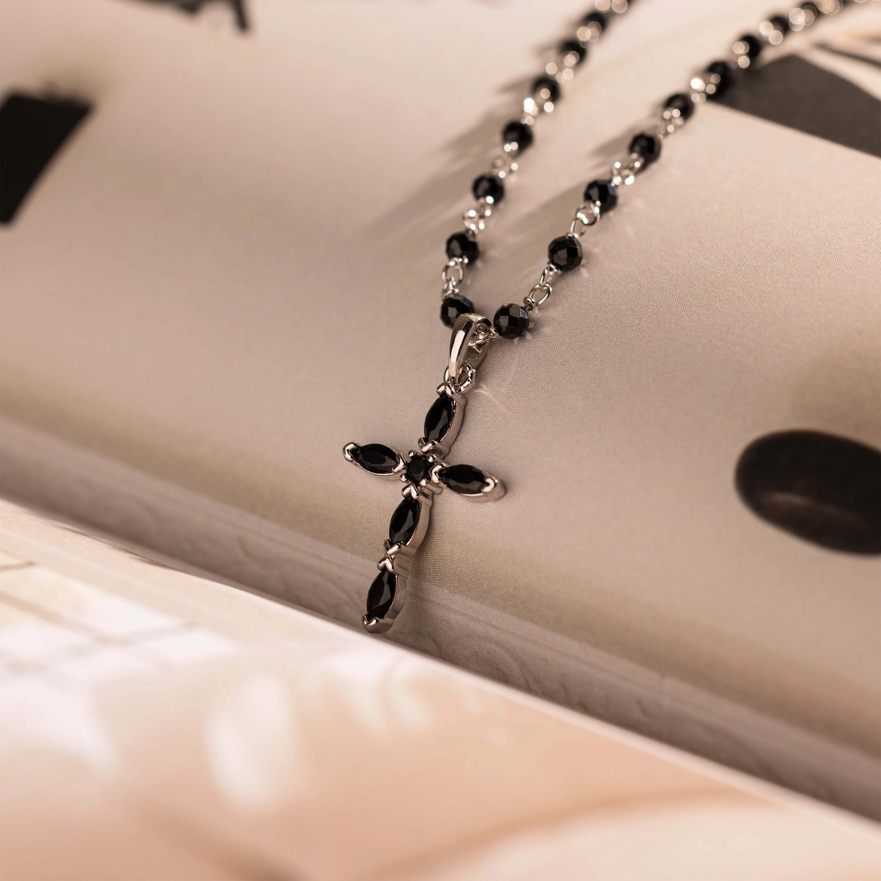 Midnight Cross Necklace - Image 4