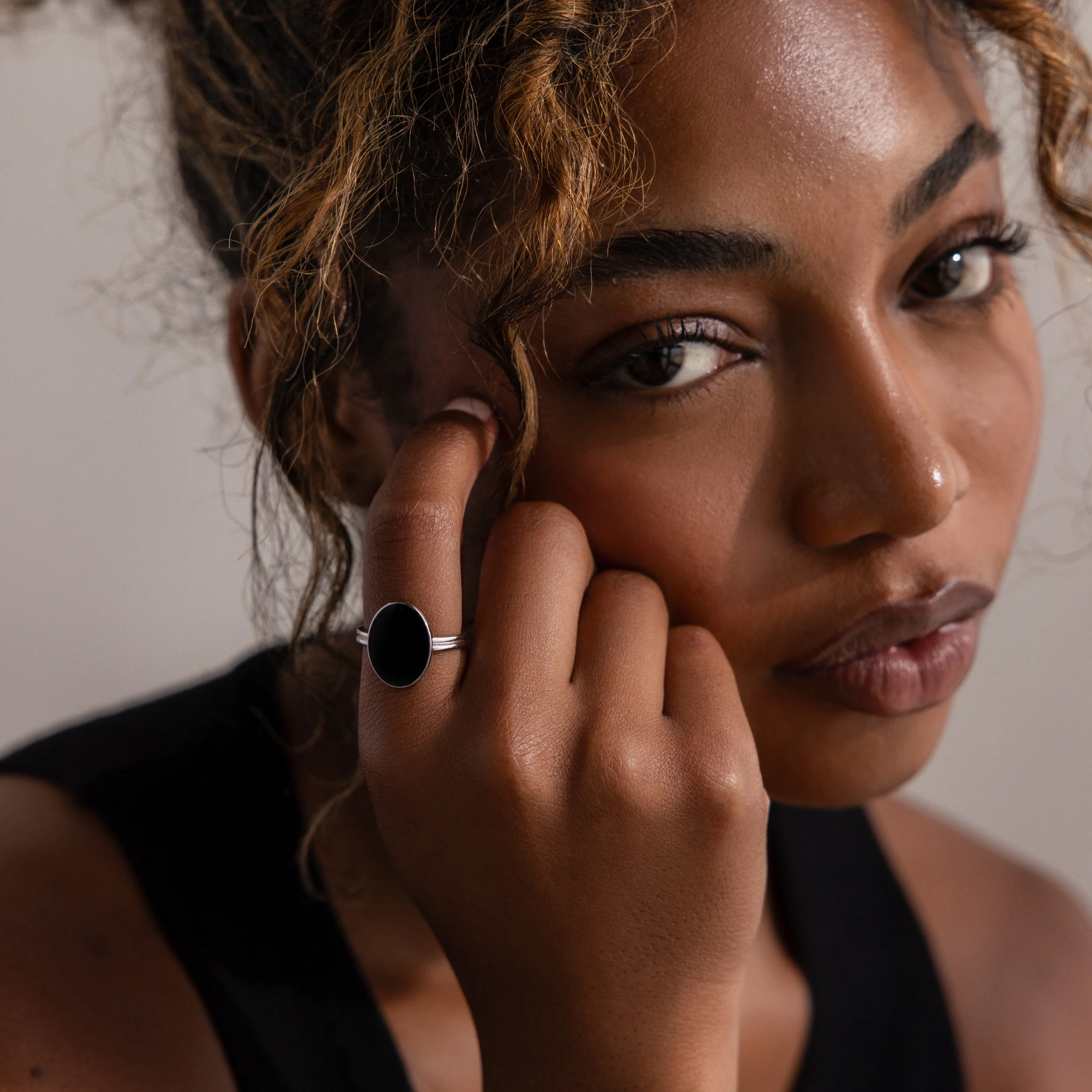 Midnight Hour Onyx Ring in Silver - Image 5