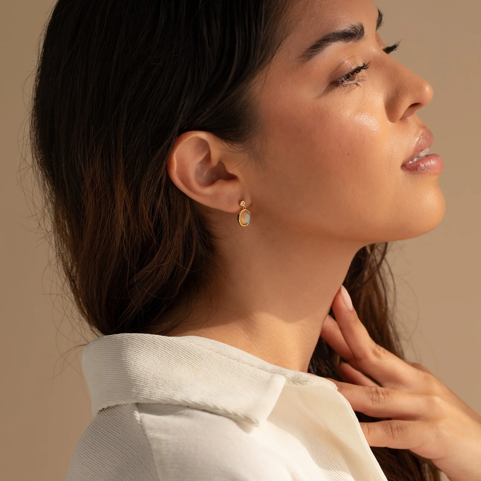 Moonstone Drop Earrings - Image 8