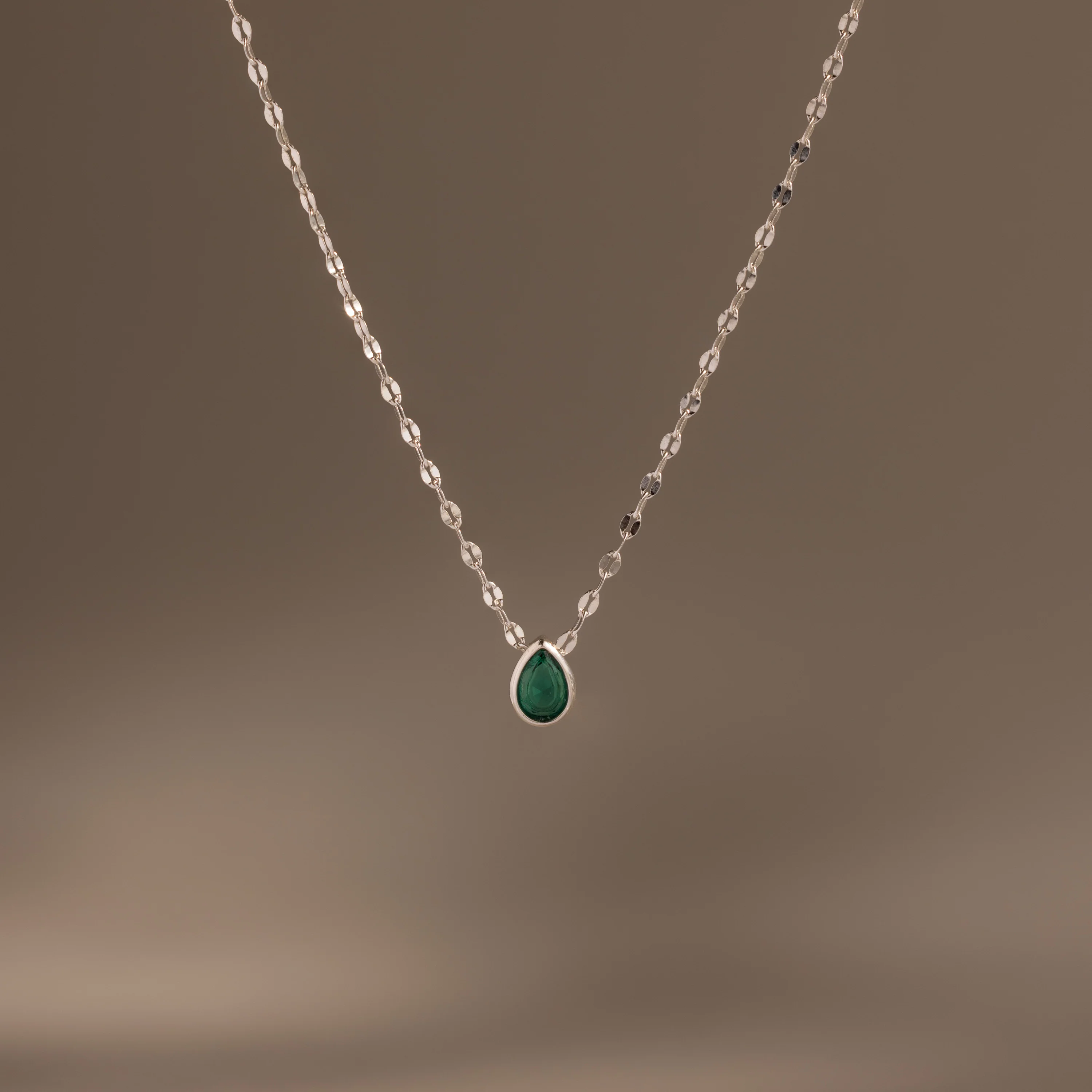 Multiple Teardrop Birthstone Necklace - Image 3