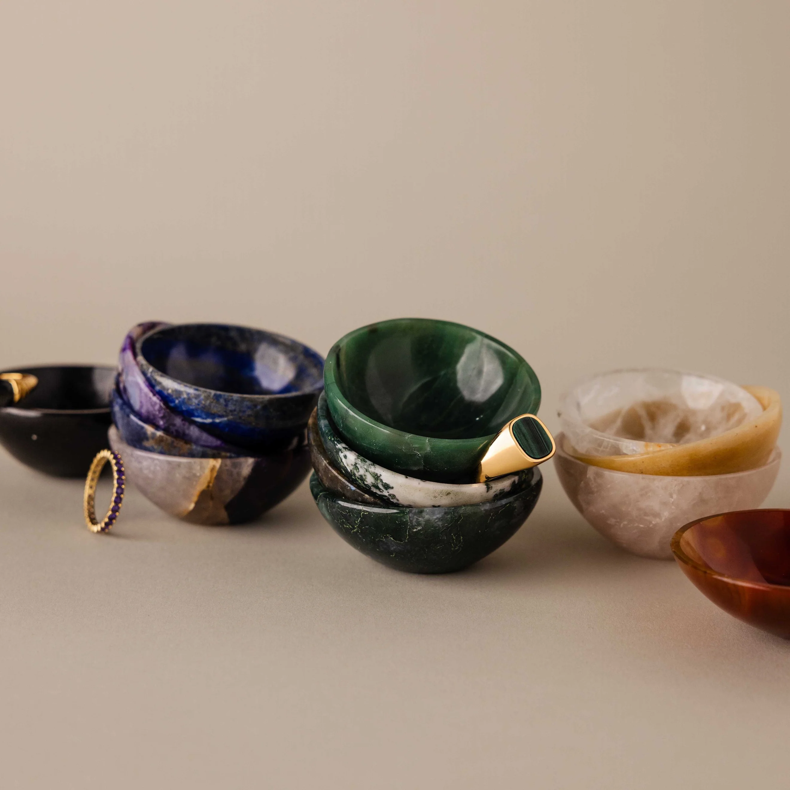 Natural Gemstone Ring Dish - Image 4