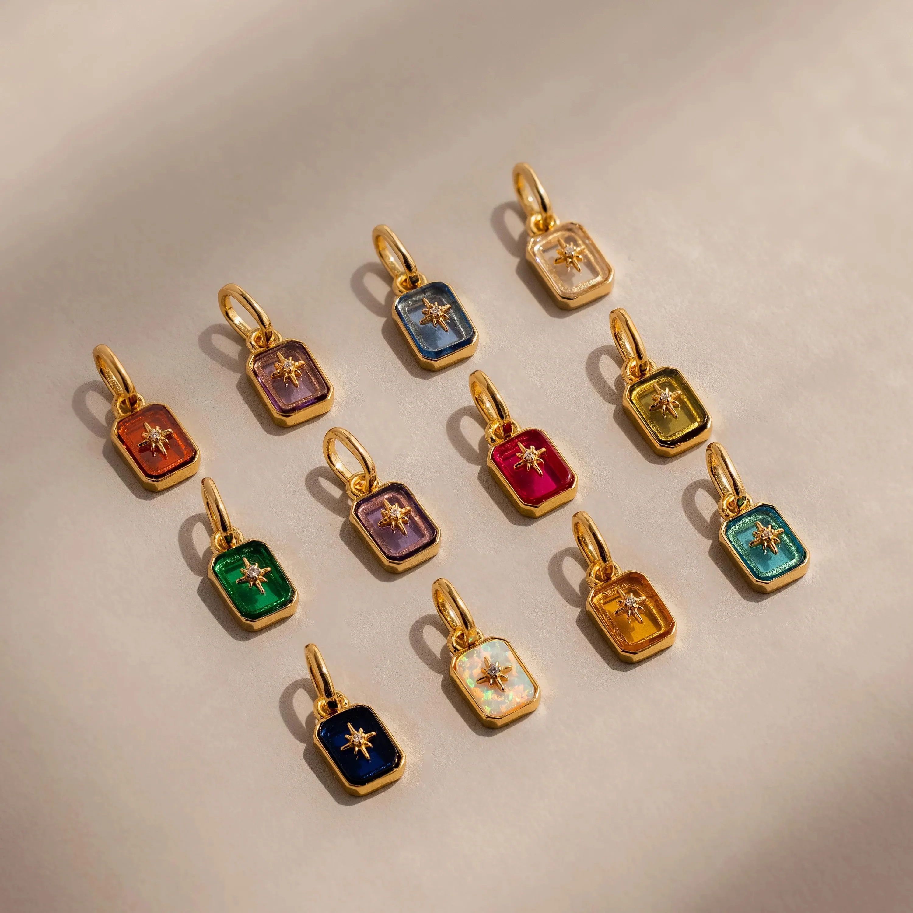 North Star Birthstone Charm - Image 4