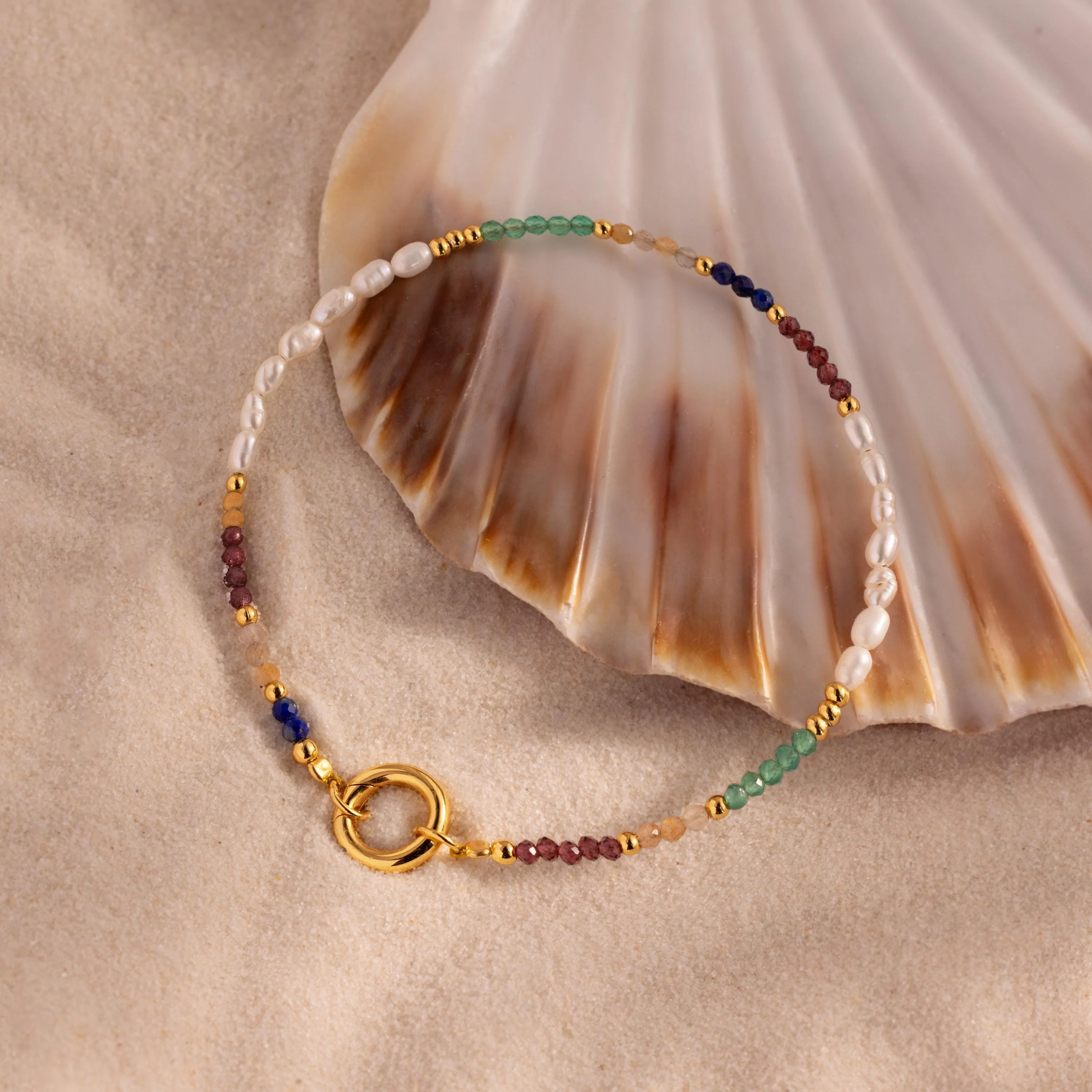 Oasis Rainbow Bead Charm Bracelet - Image 3