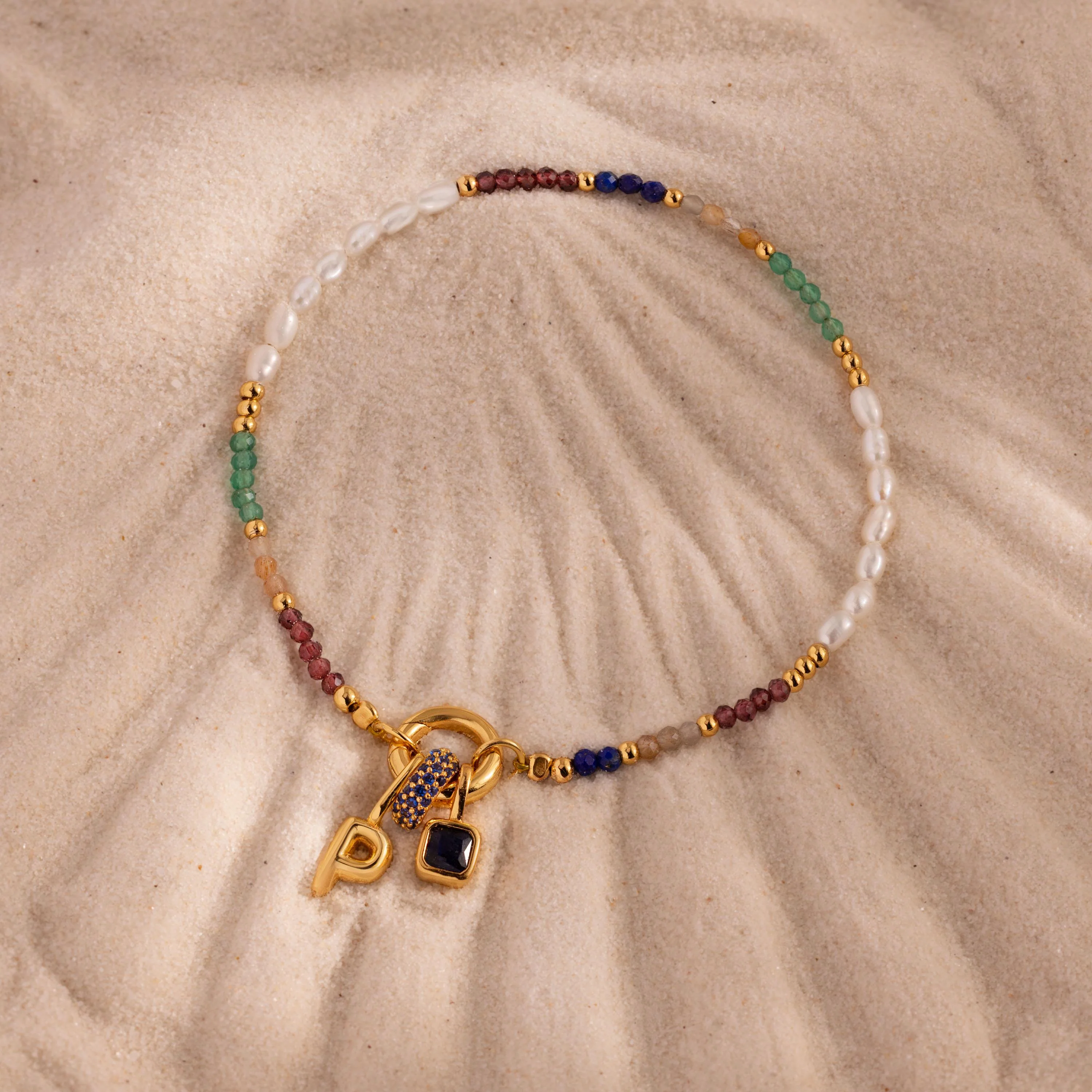 Oasis Rainbow Bead Charm Bracelet - Image 5