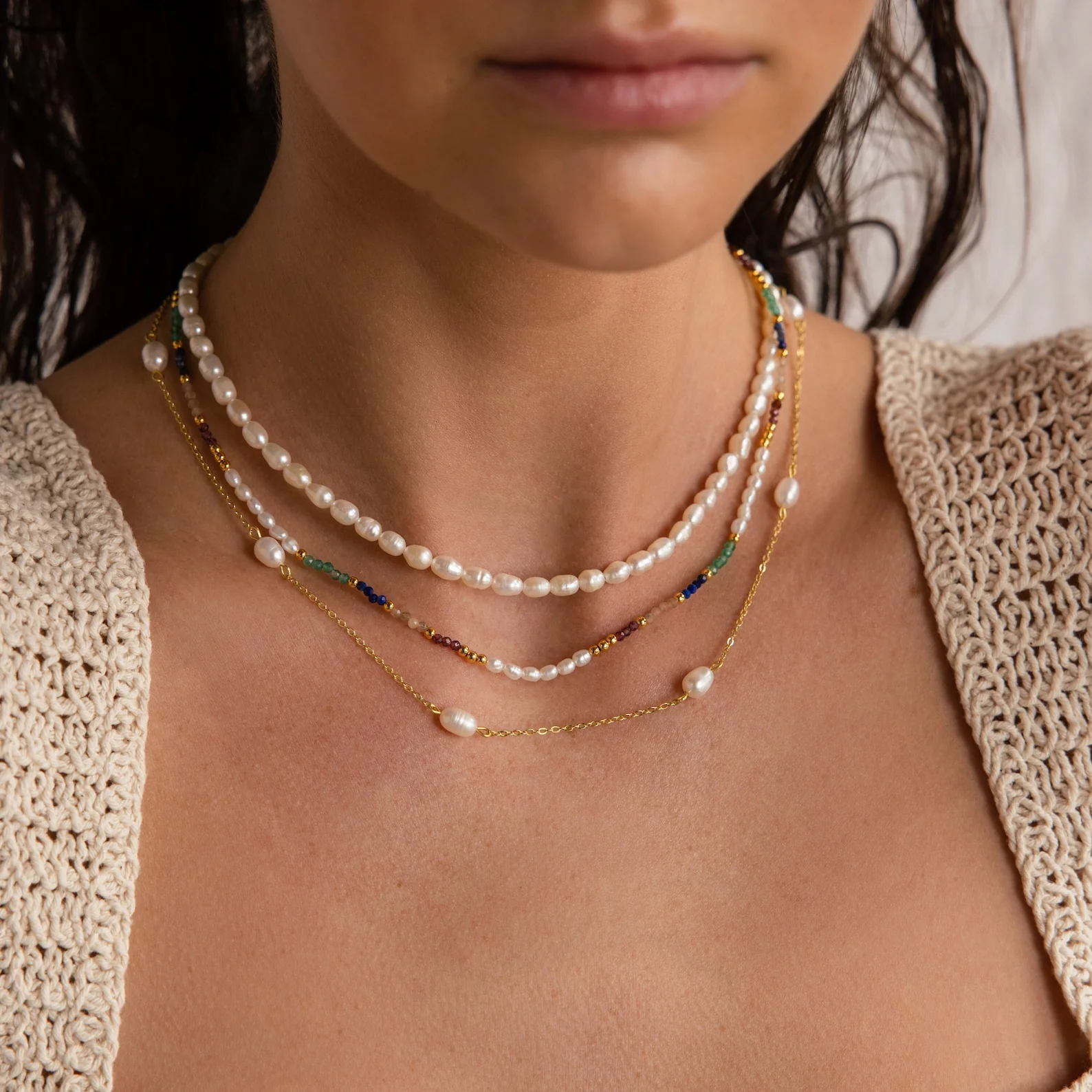 Oasis Rainbow Beaded Necklace - Image 6