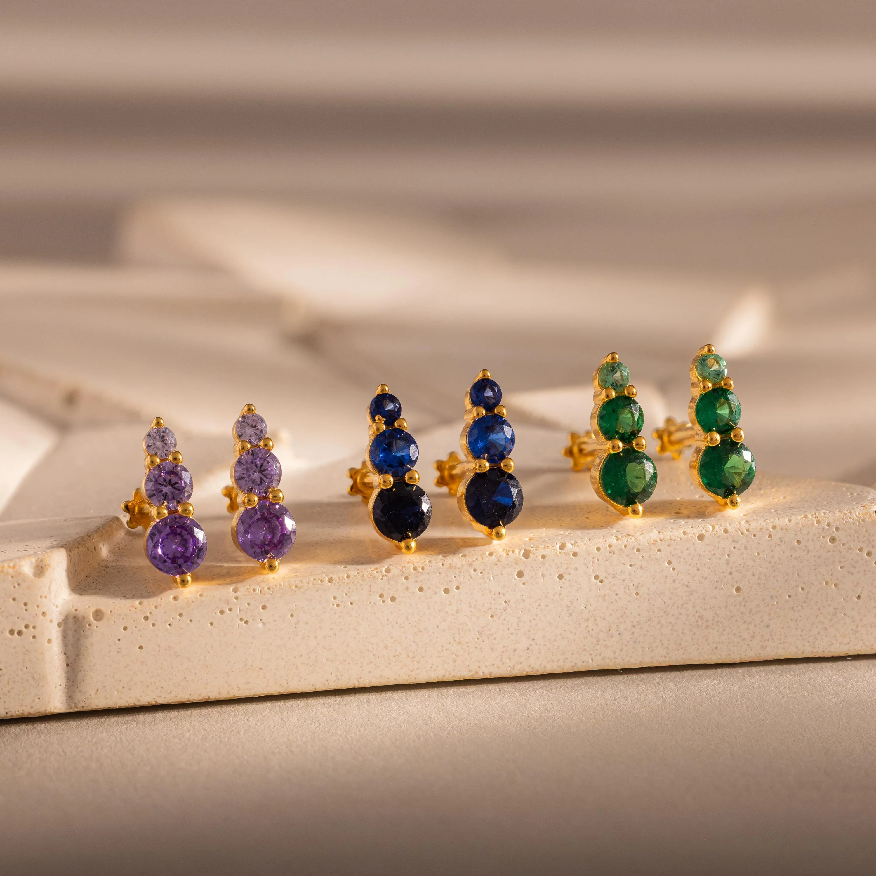 Ombre Birthstone Flatback Studs - Image 7