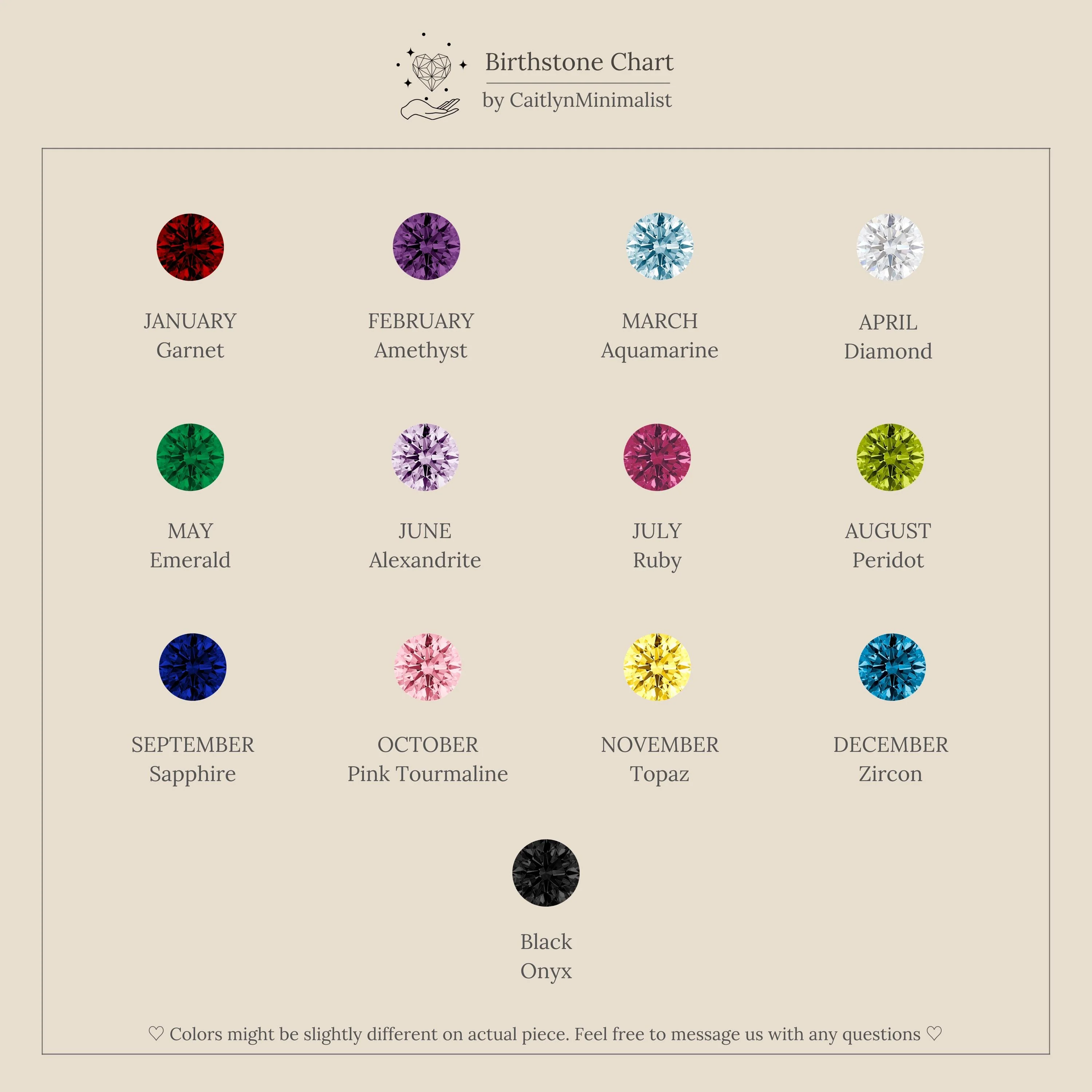 Ombre Birthstone Flatback Studs - Image 9